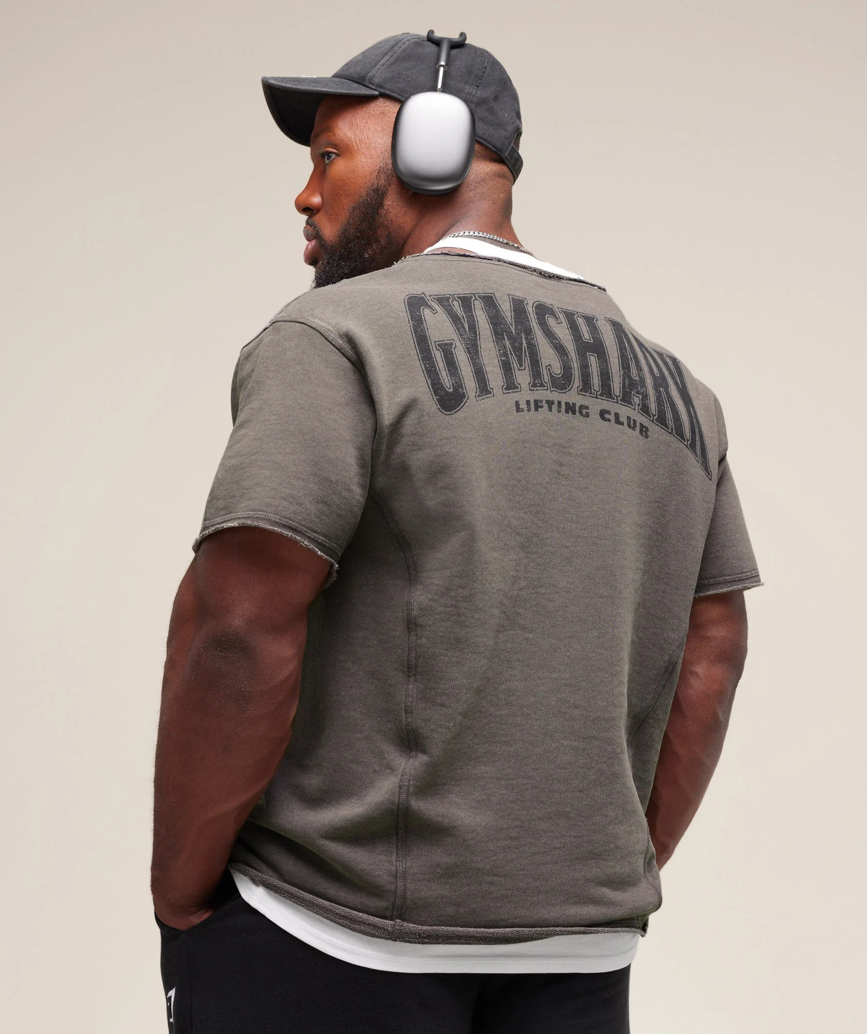 Gymshark Heritage Washed Rag Top - Onyx Grey - Image 6
