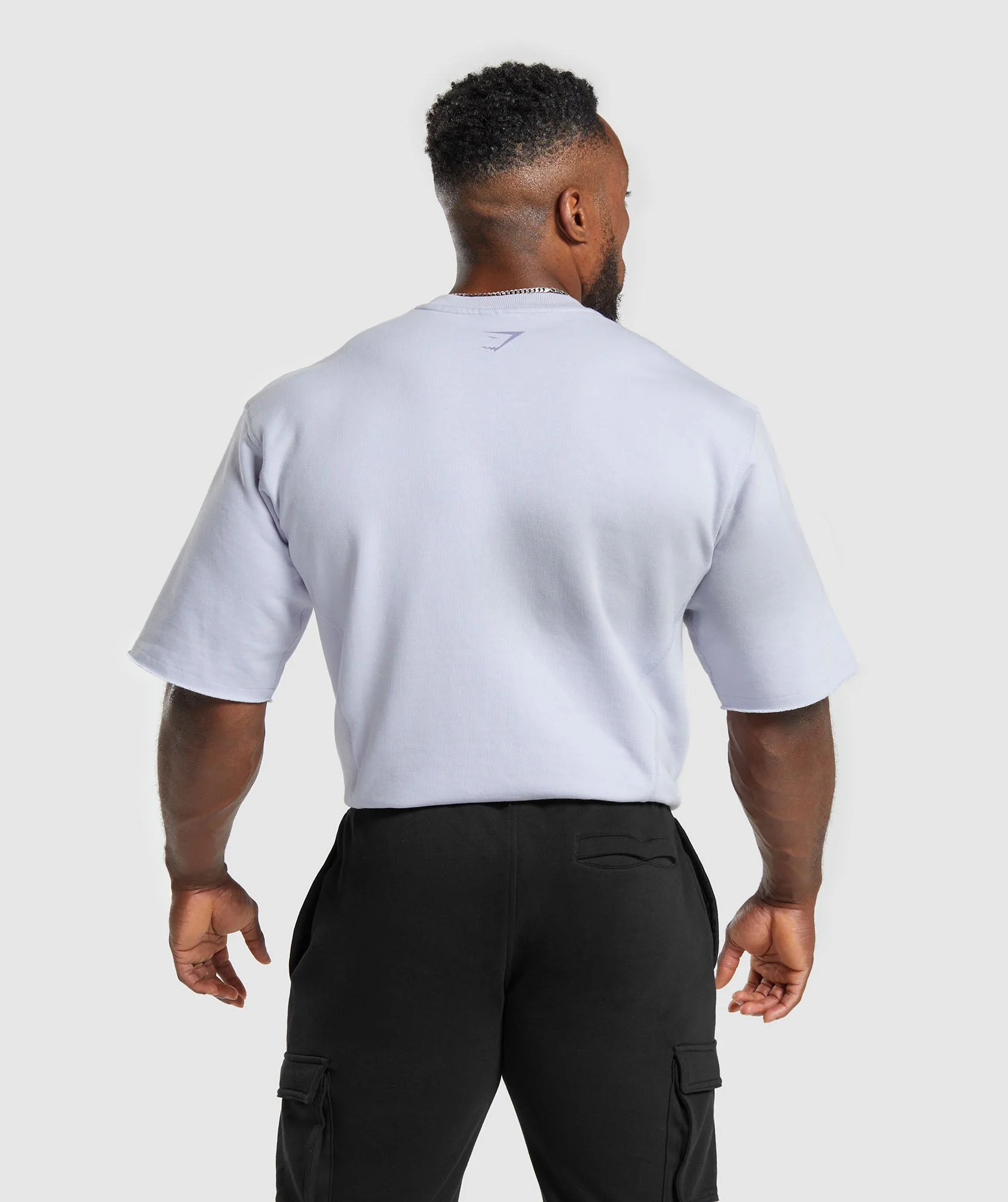Gymshark Heritage Washed Short Sleeve Crew - Silver Lilac - Image 2
