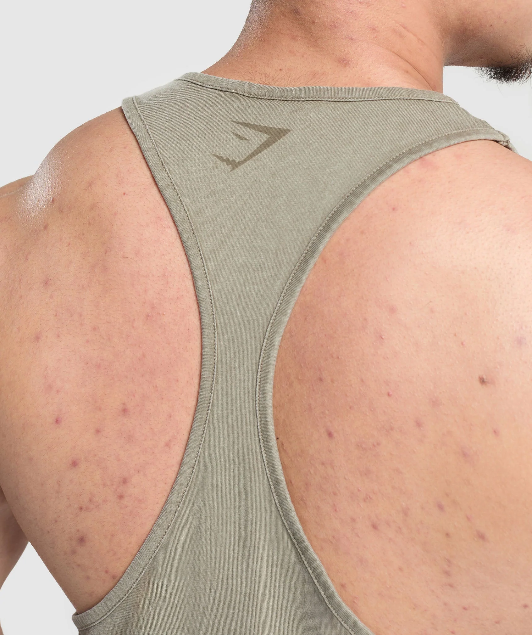 Gymshark Heritage Washed Stringer - Utility Green - Image 6