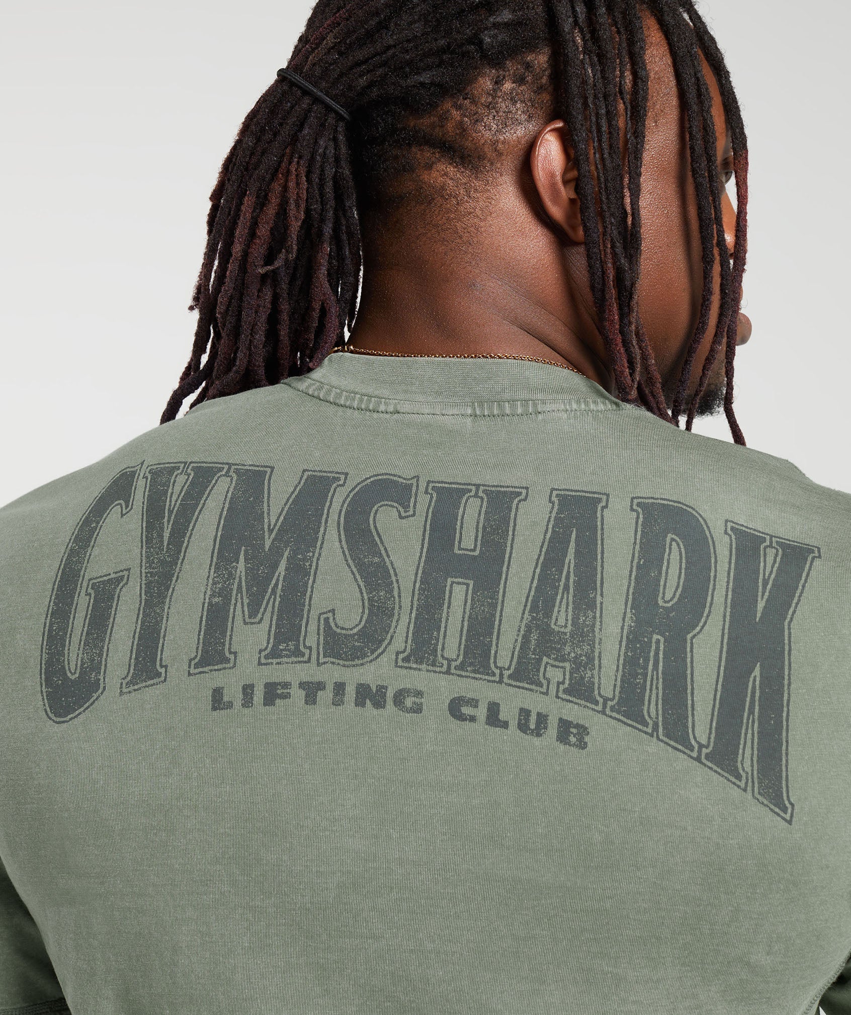 Gymshark Heritage Washed T-Shirt - Dusk Green - Image 5