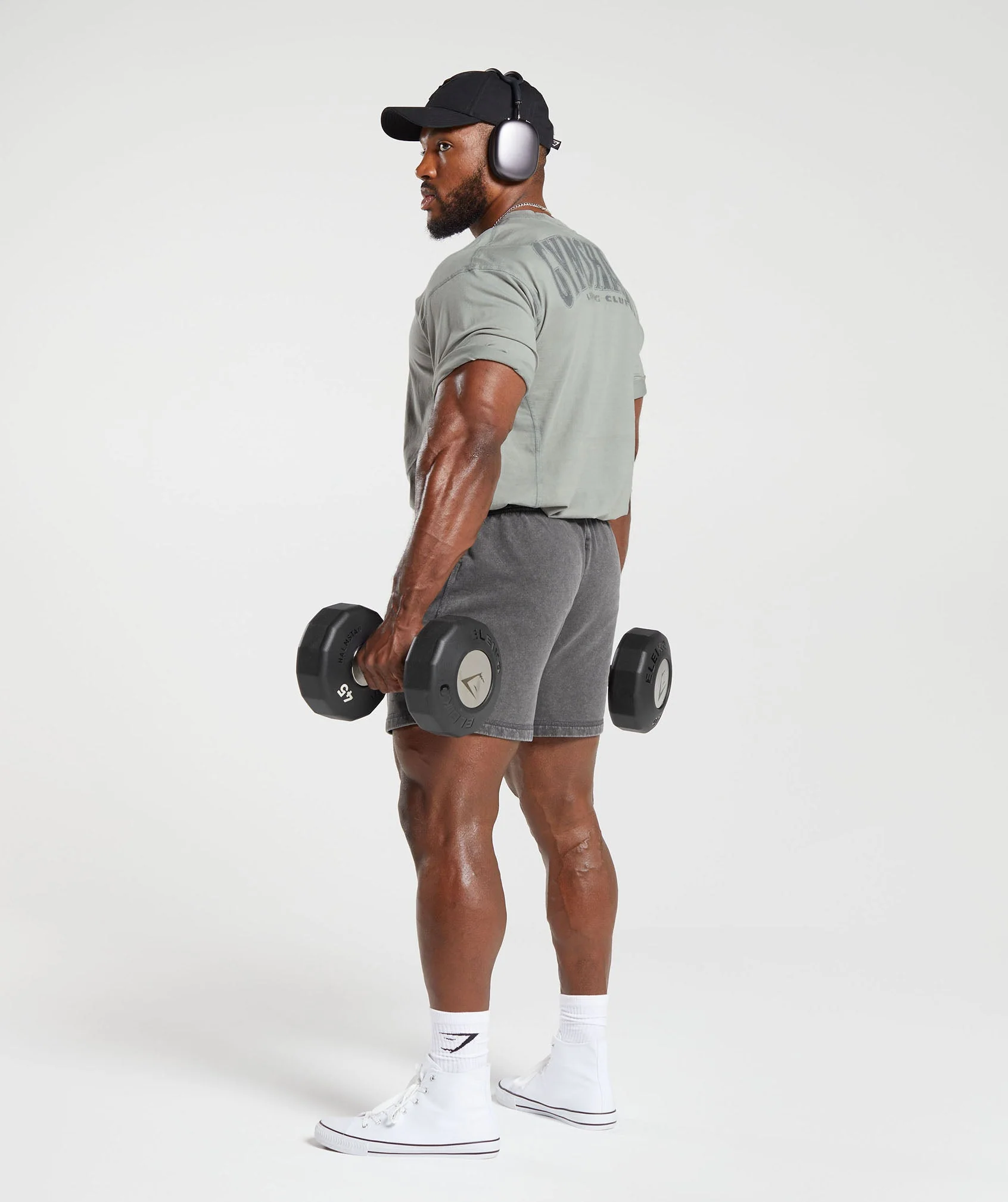 Gymshark Heritage Washed T-Shirt - Smokey Grey - Image 4