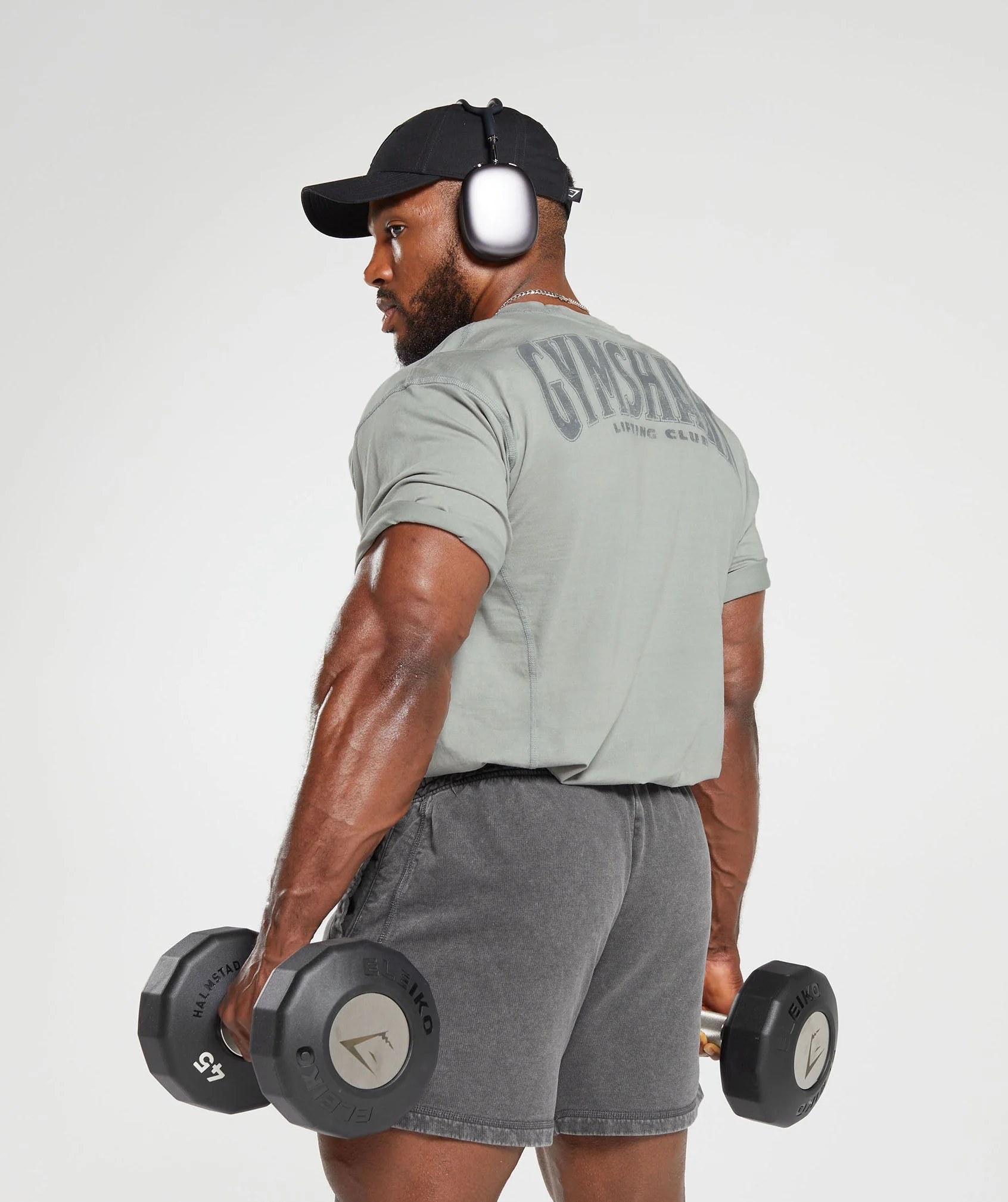 Gymshark Heritage Washed T-Shirt - Smokey Grey - Image 6
