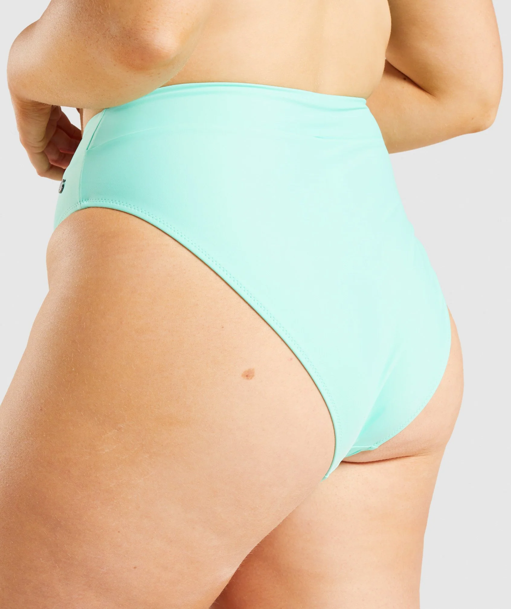 Gymshark High Rise Bikini Bottoms - Turquoise - Image 6