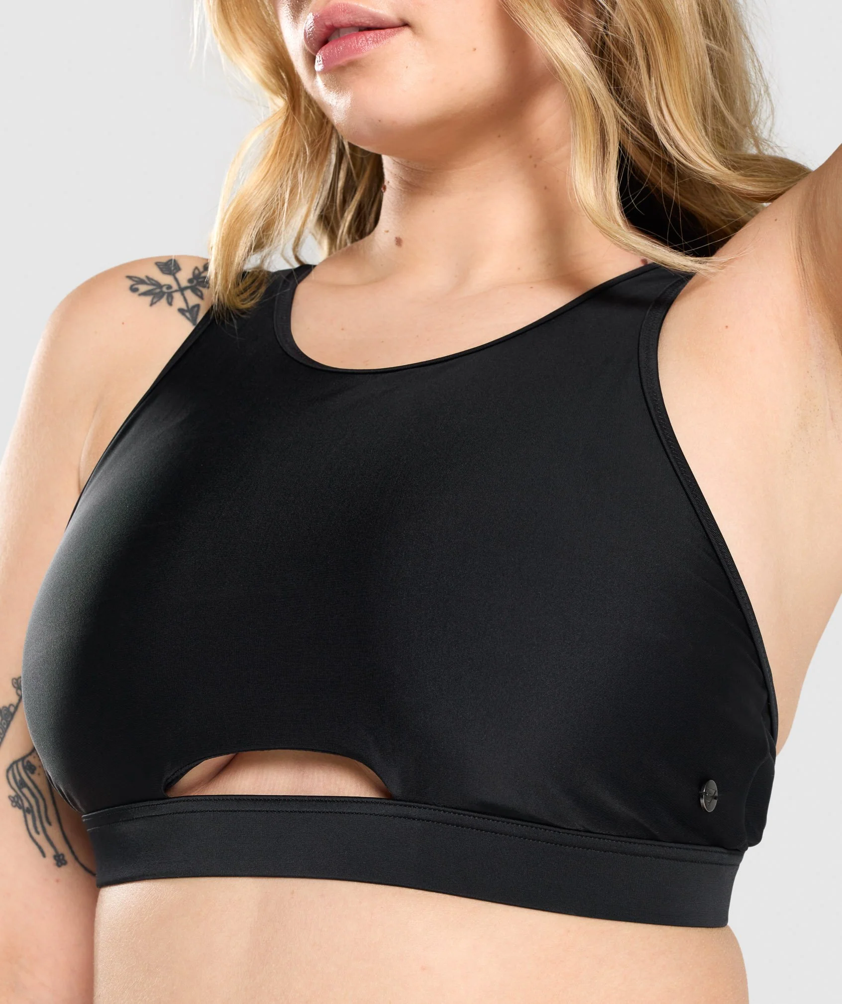 Gymshark High Rise Bikini Top - Black - Image 5
