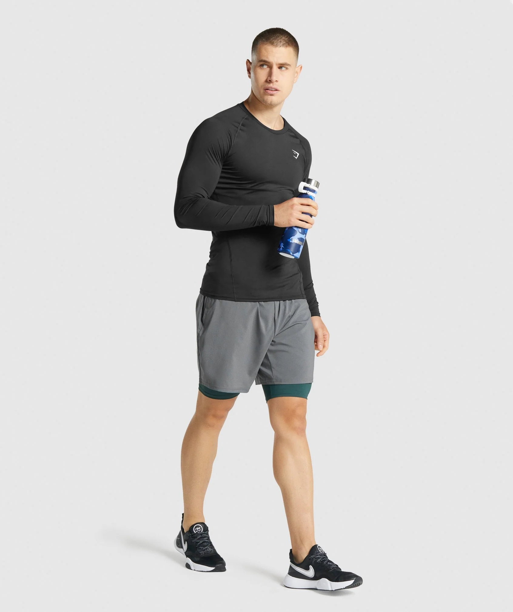Gymshark Hot Cold Bottle - Navy - Image 3