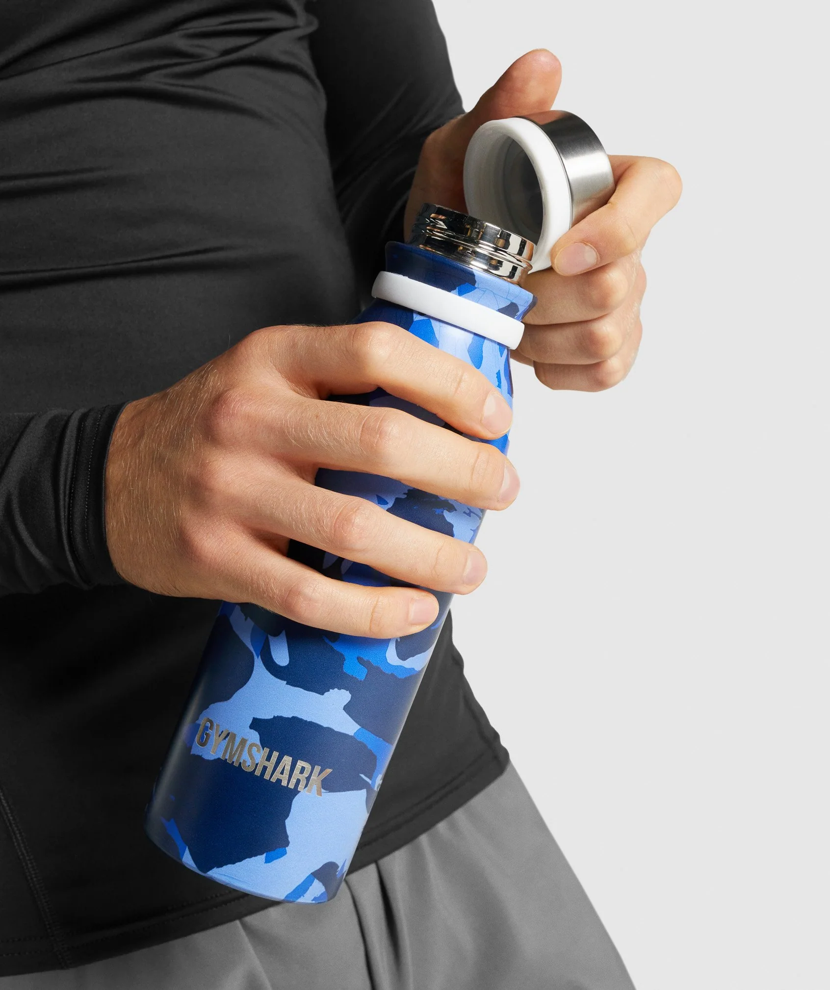 Gymshark Hot Cold Bottle - Navy - Image 5