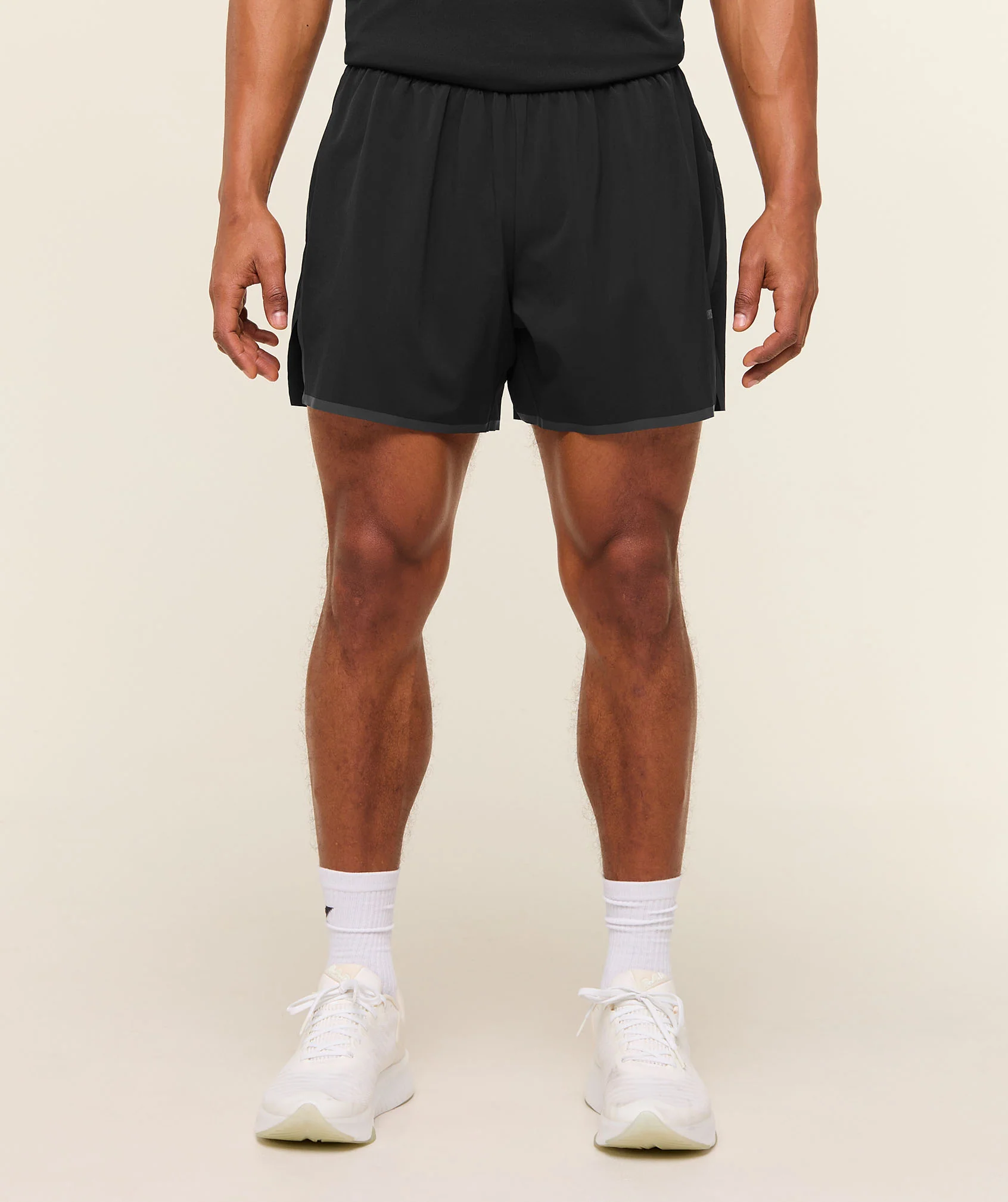 Gymshark Hybrid 5" Performance Shorts - Black - Image 3