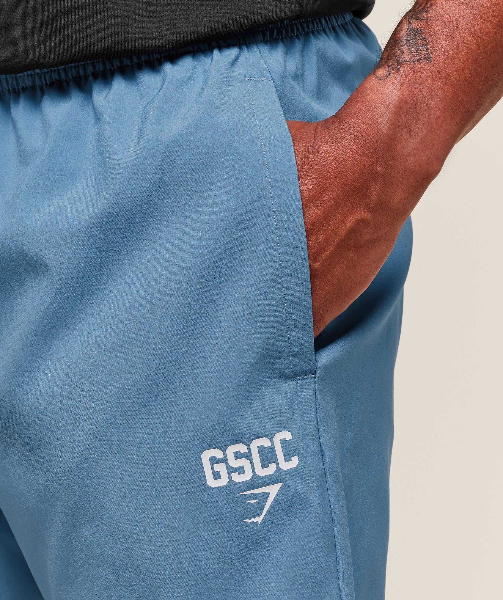 Gymshark Hybrid Athlete 7" Shorts - Classic Blue - Image 5