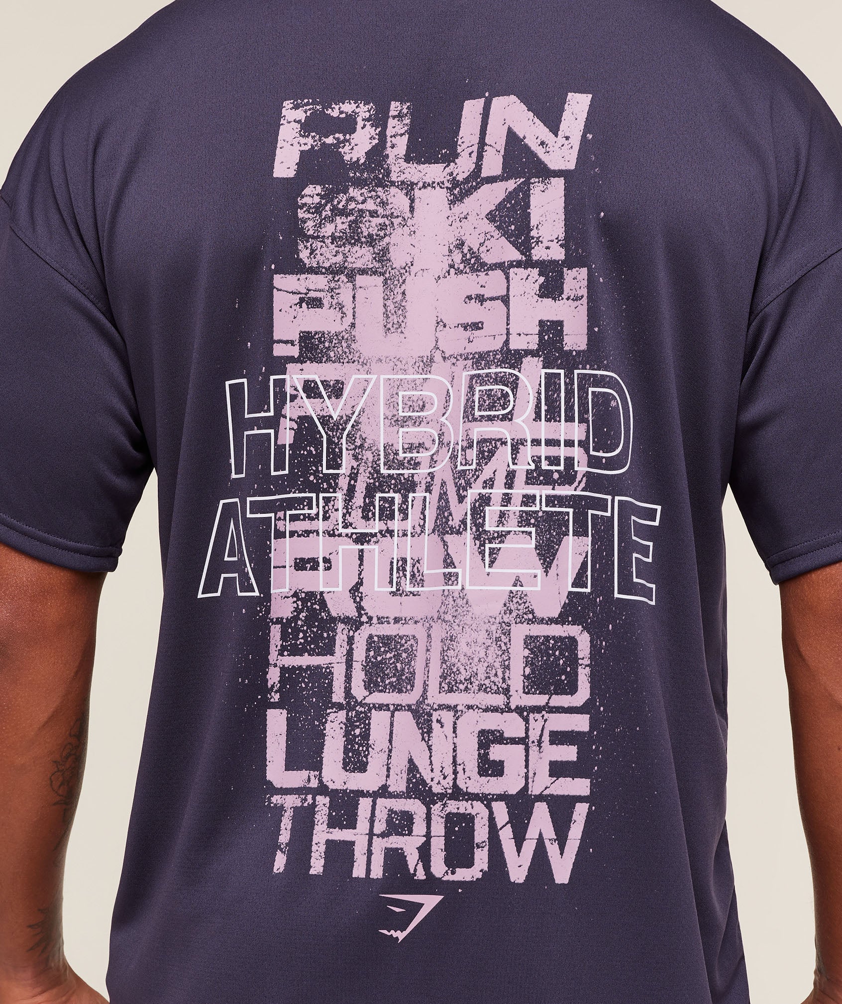 Gymshark Hybrid Athlete T-Shirt - Midnight Purple - Image 6