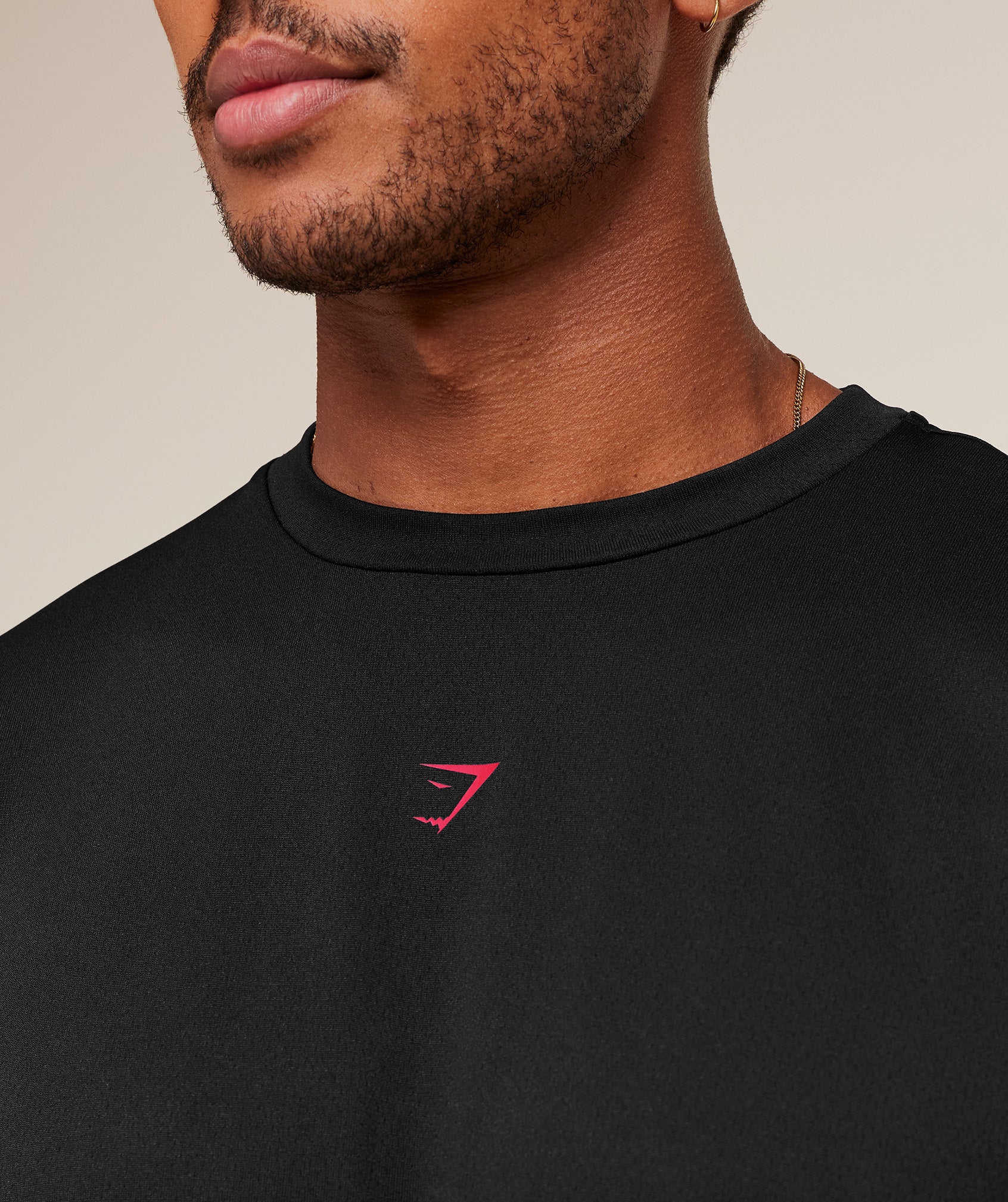 Gymshark Hybrid Graphic T-Shirt - Black - Image 7