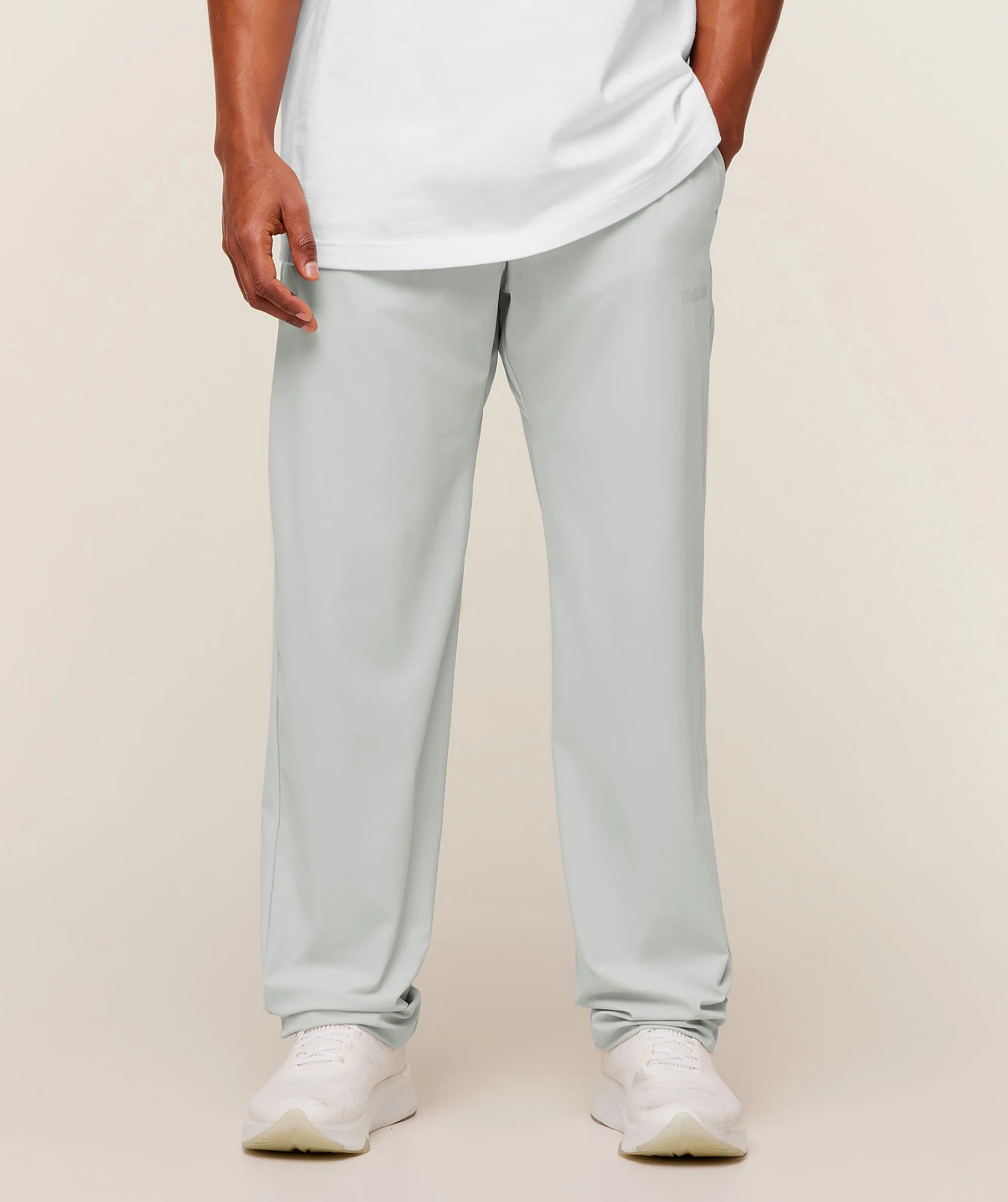 Gymshark Hybrid Joggers  - Light Grey