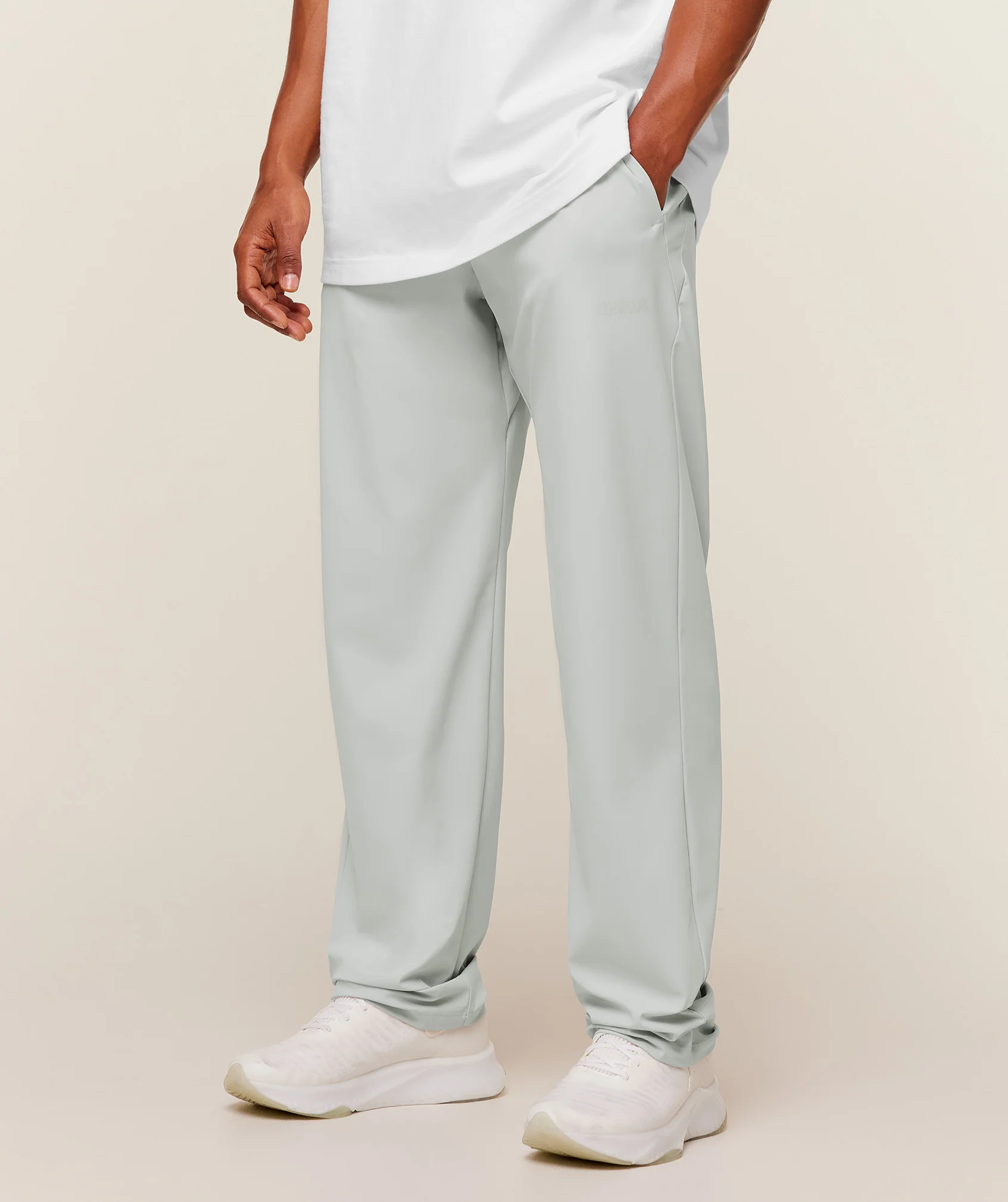 Gymshark Hybrid Joggers  - Light Grey - Image 3