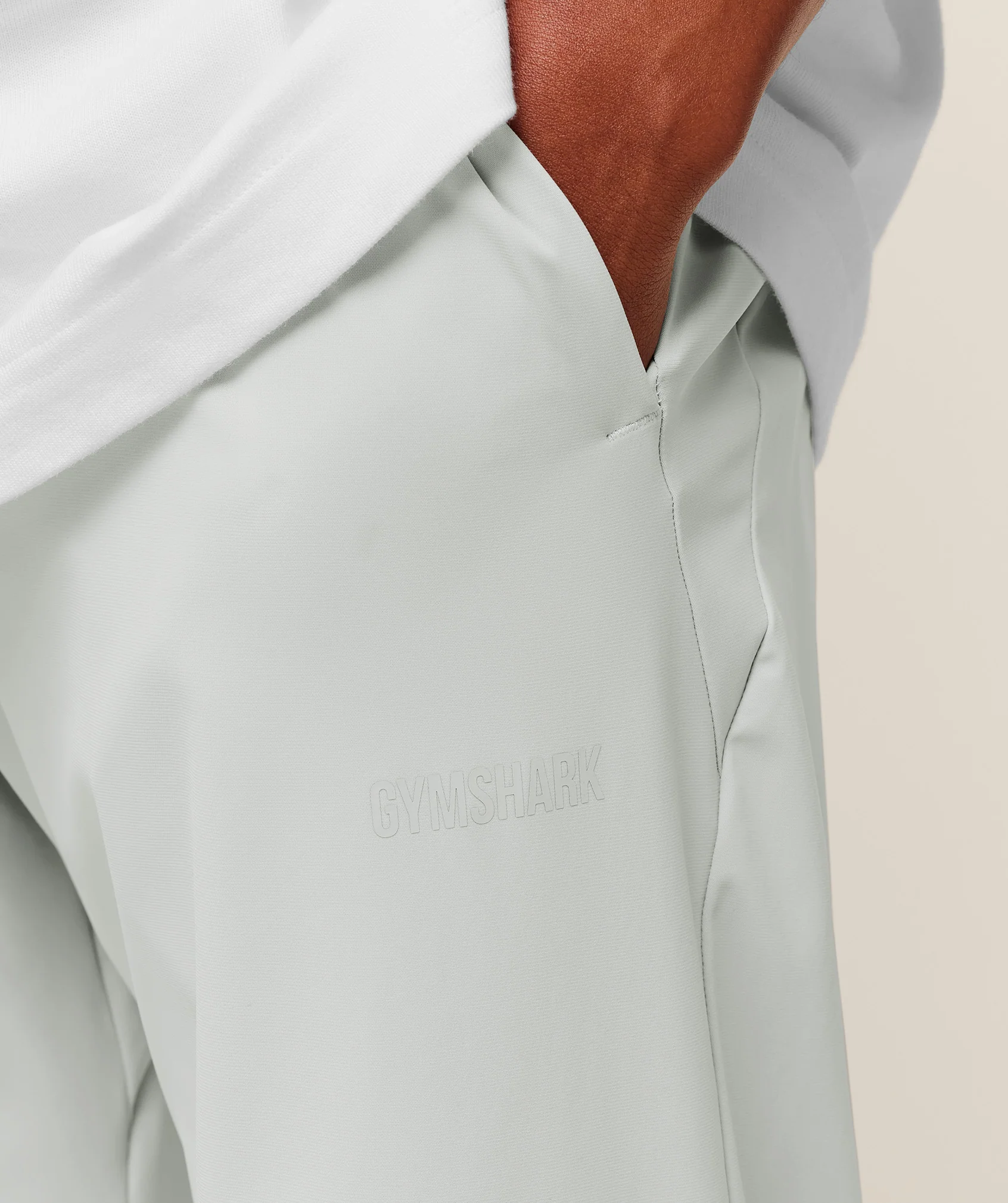 Gymshark Hybrid Joggers  - Light Grey - Image 5