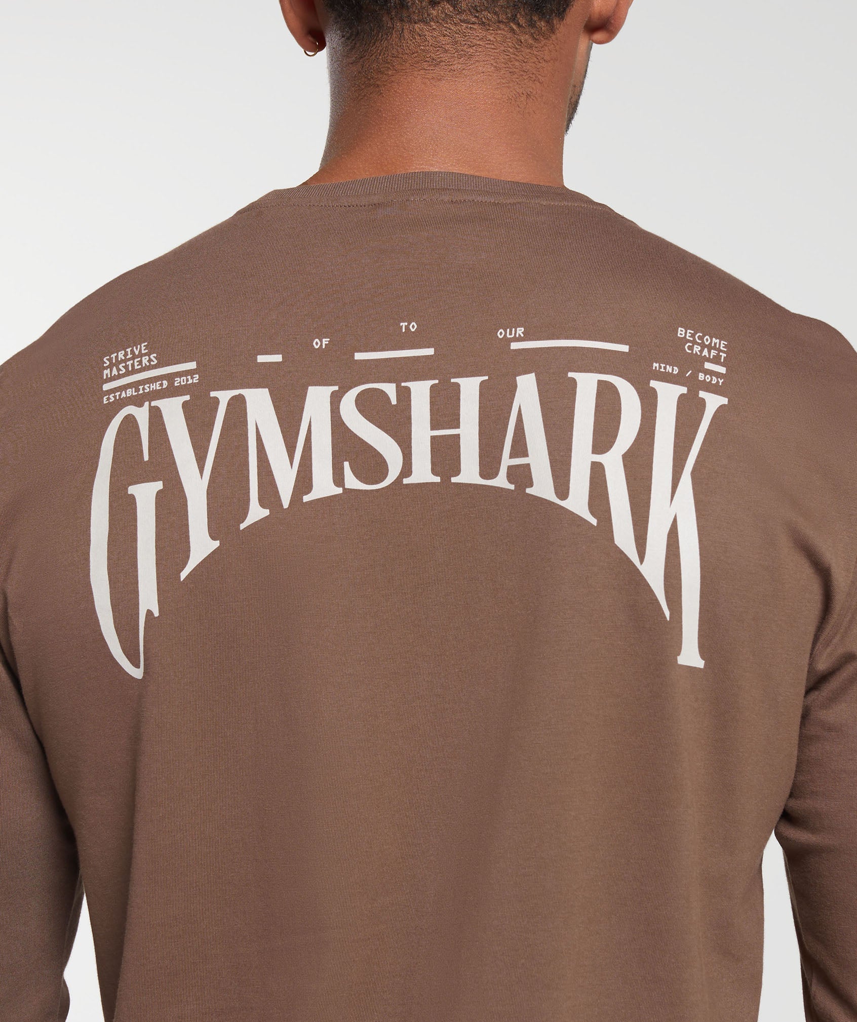 Gymshark Hybrid Wellness Long Sleeve T-Shirt - Penny Brown - Image 5
