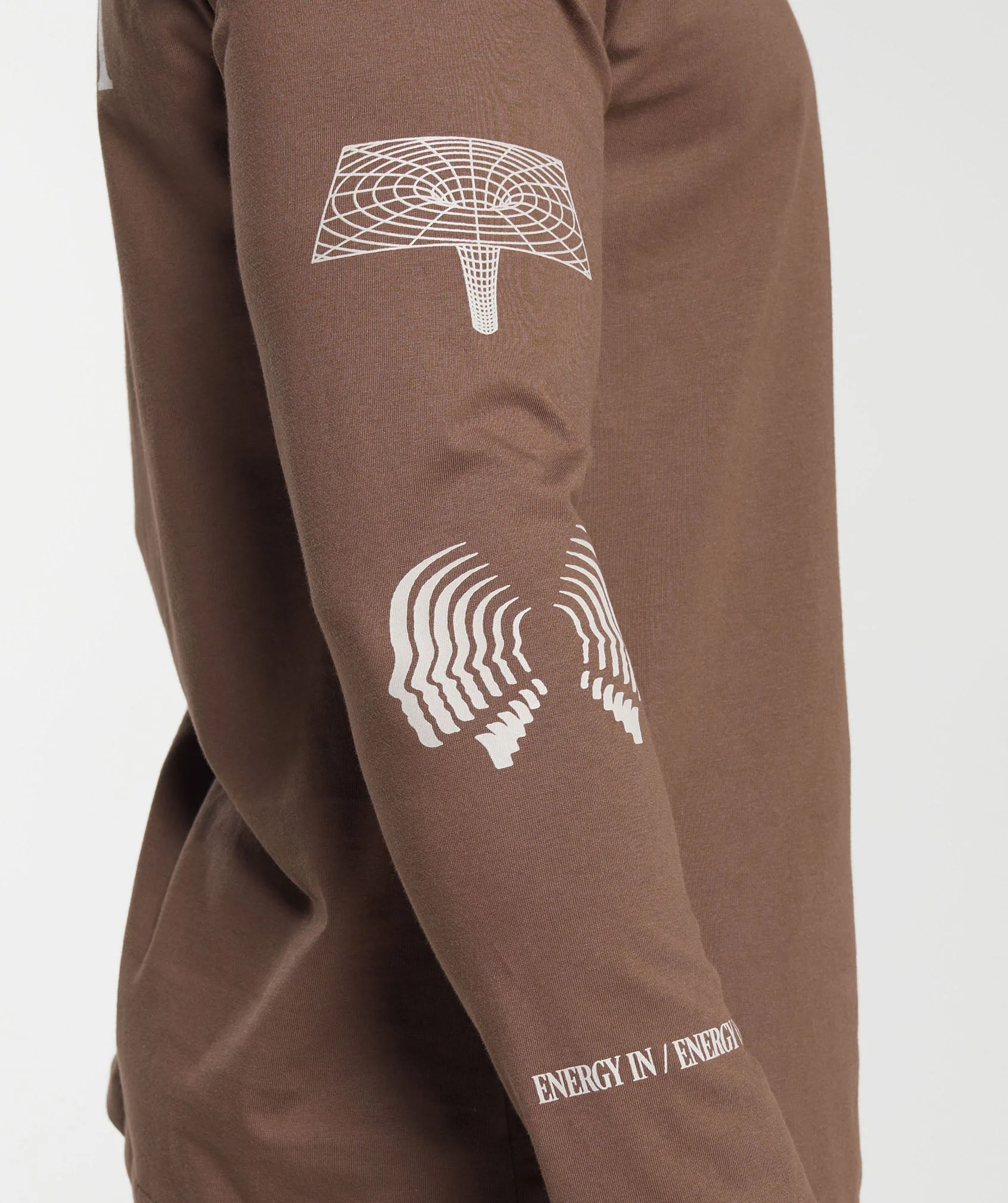 Gymshark Hybrid Wellness Long Sleeve T-Shirt - Penny Brown - Image 6