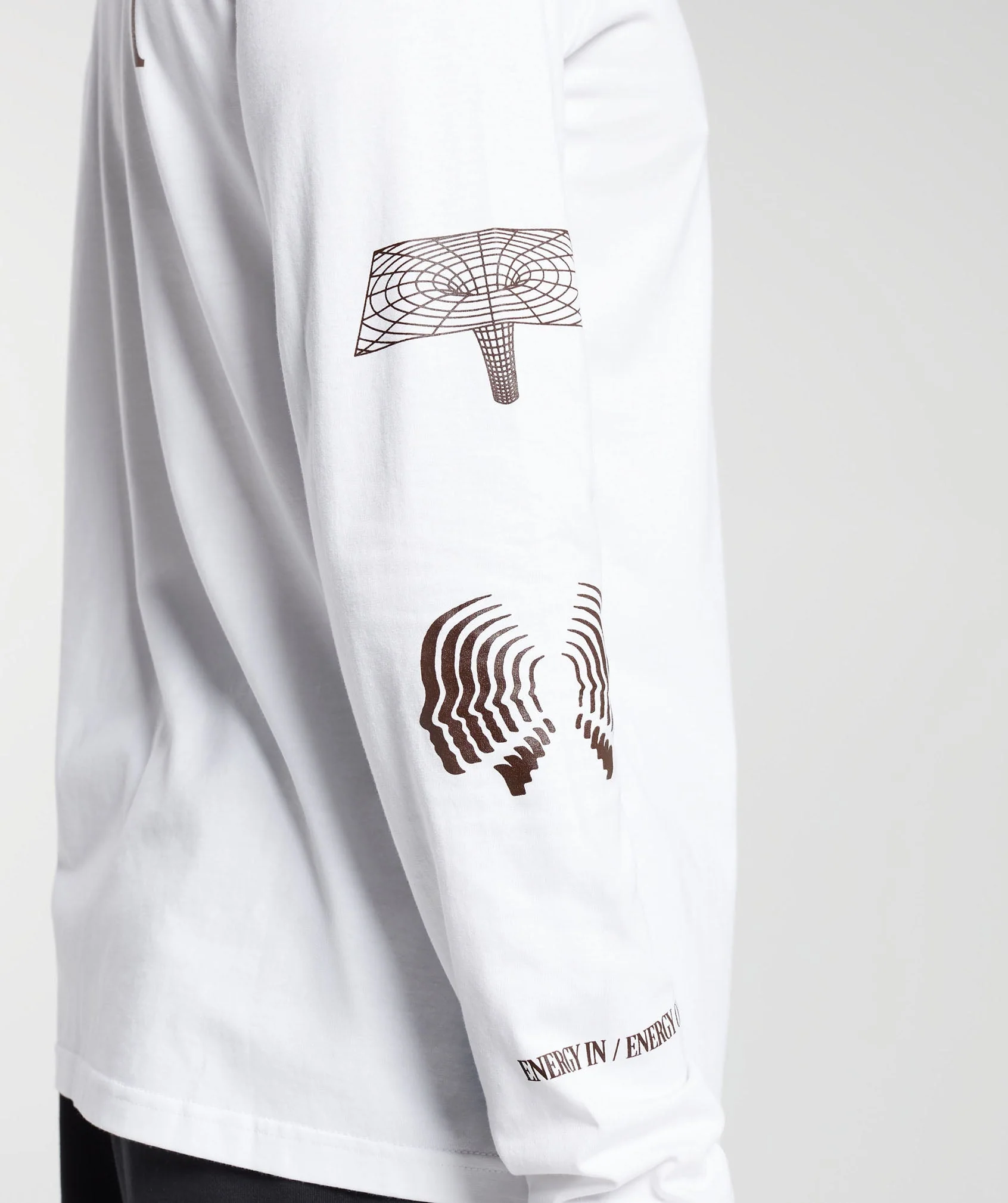 Gymshark Hybrid Wellness Long Sleeve T-Shirt - White - Image 5