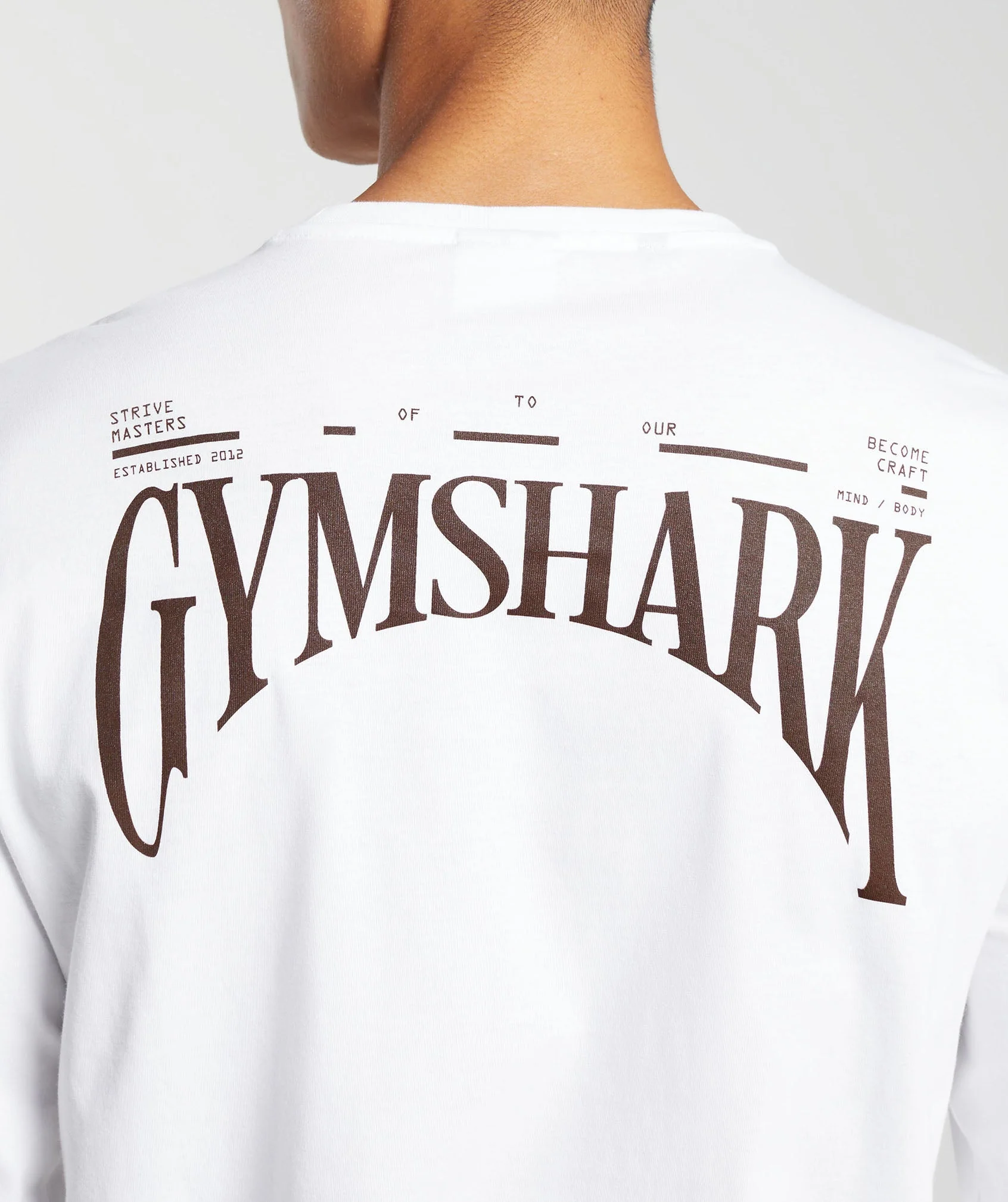 Gymshark Hybrid Wellness Long Sleeve T-Shirt - White - Image 6