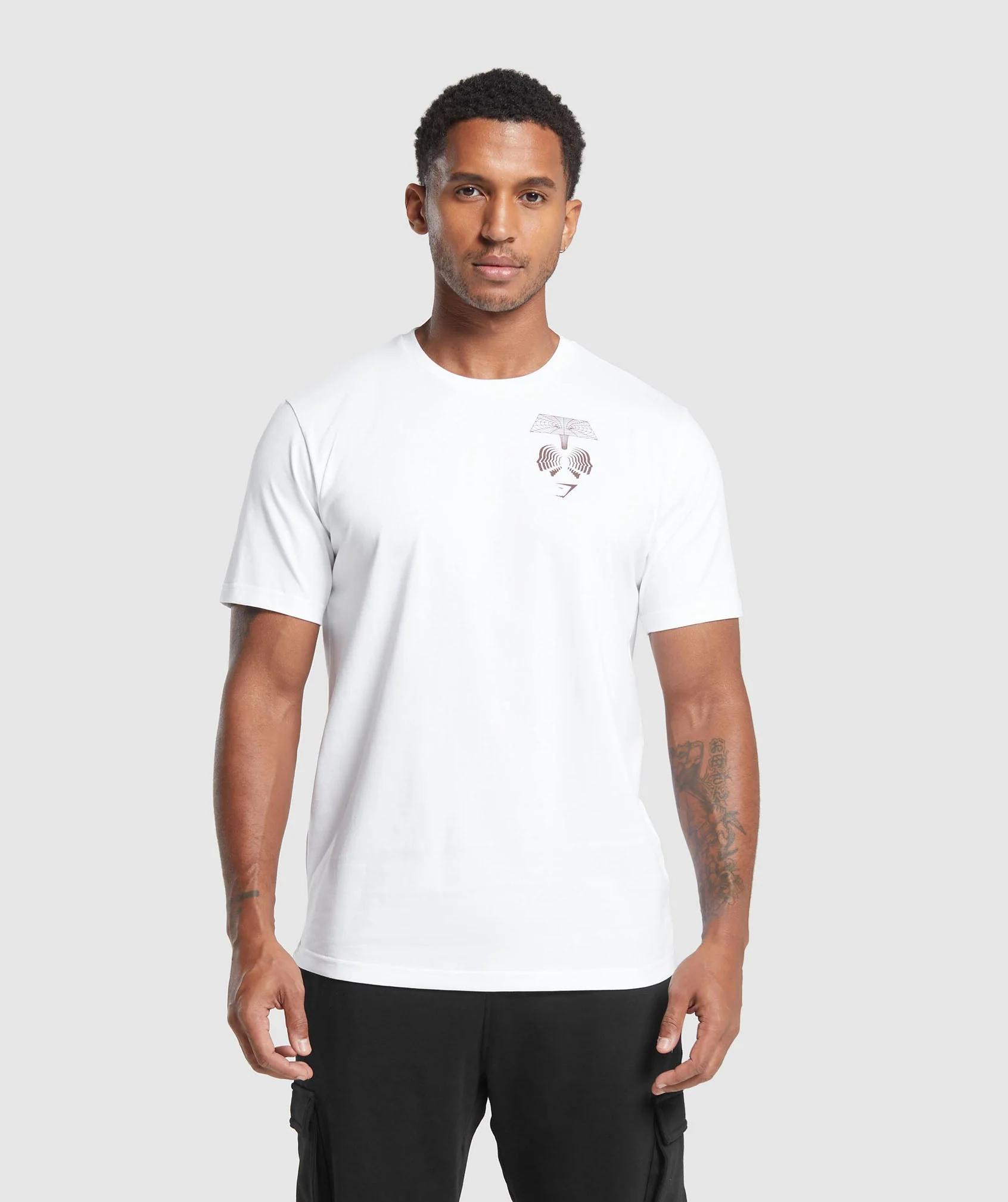 Gymshark Hybrid Wellness T-Shirt - White - Image 2