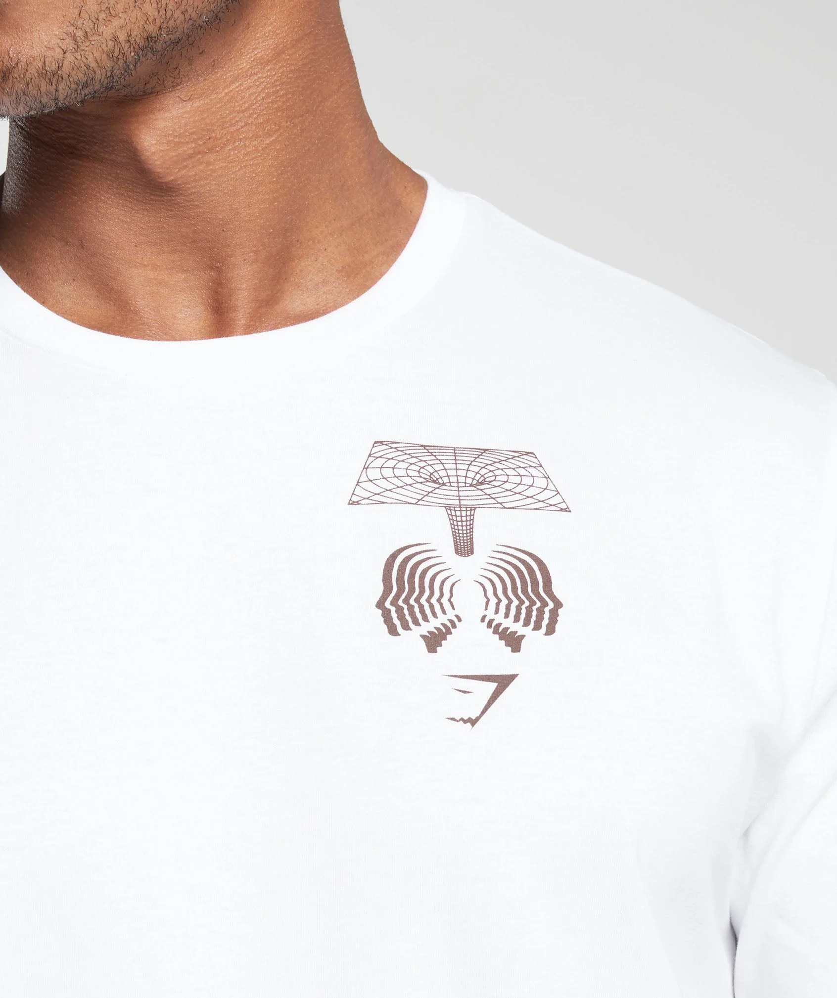 Gymshark Hybrid Wellness T-Shirt - White - Image 6