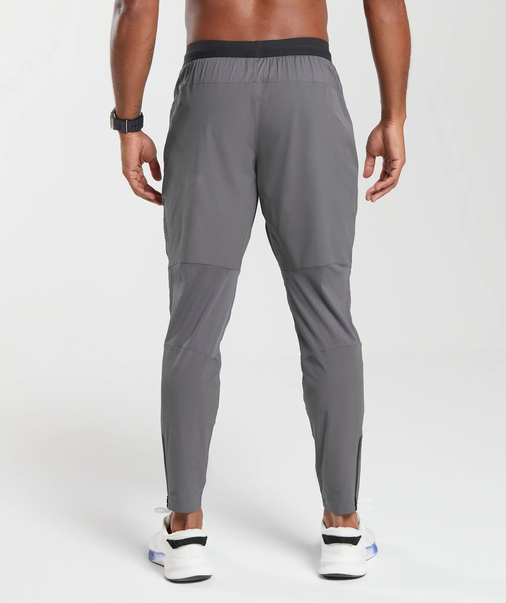 Gymshark Hybrid Woven Joggers - Silhouette Grey - Image 2