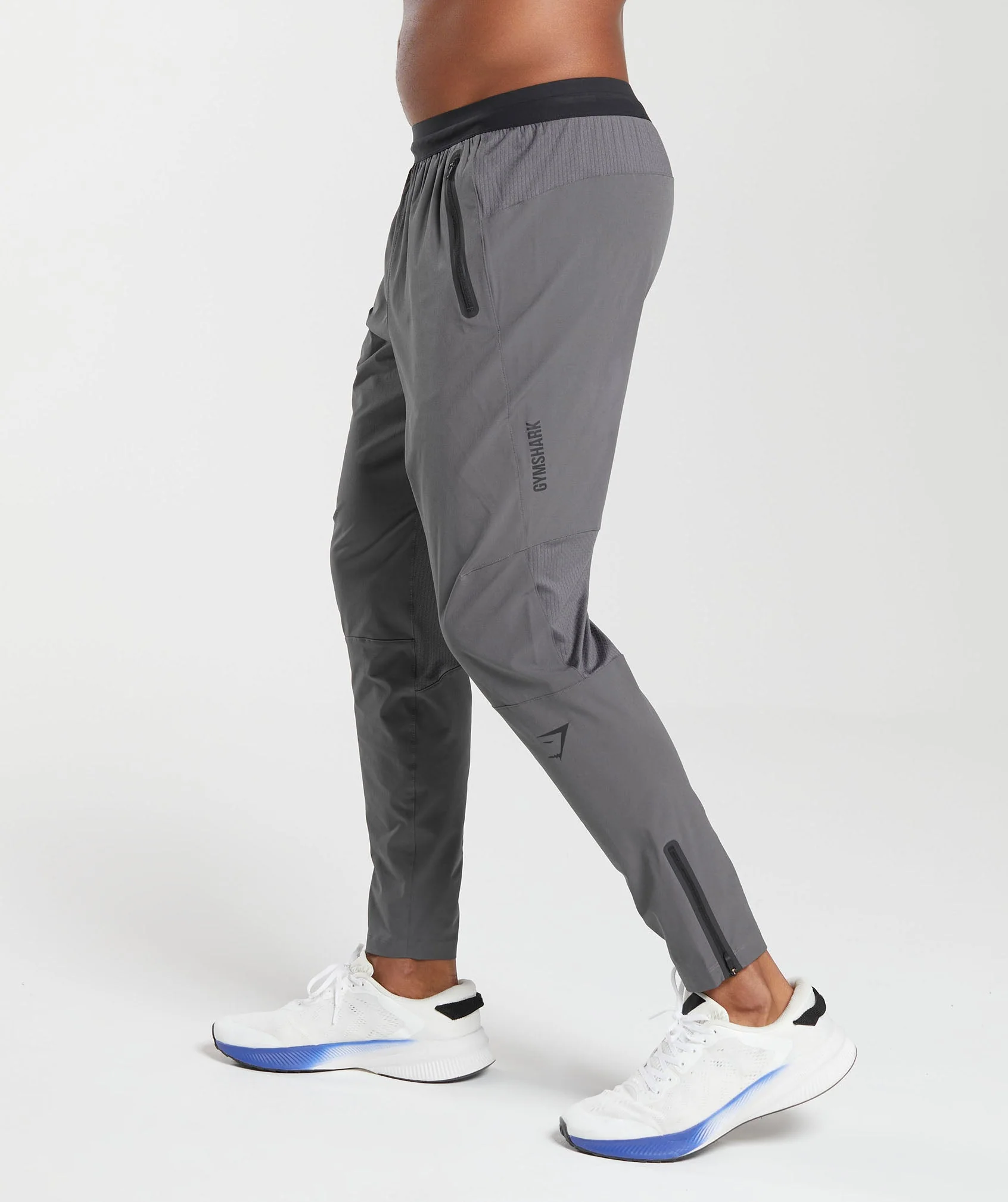 Gymshark Hybrid Woven Joggers - Silhouette Grey - Image 3