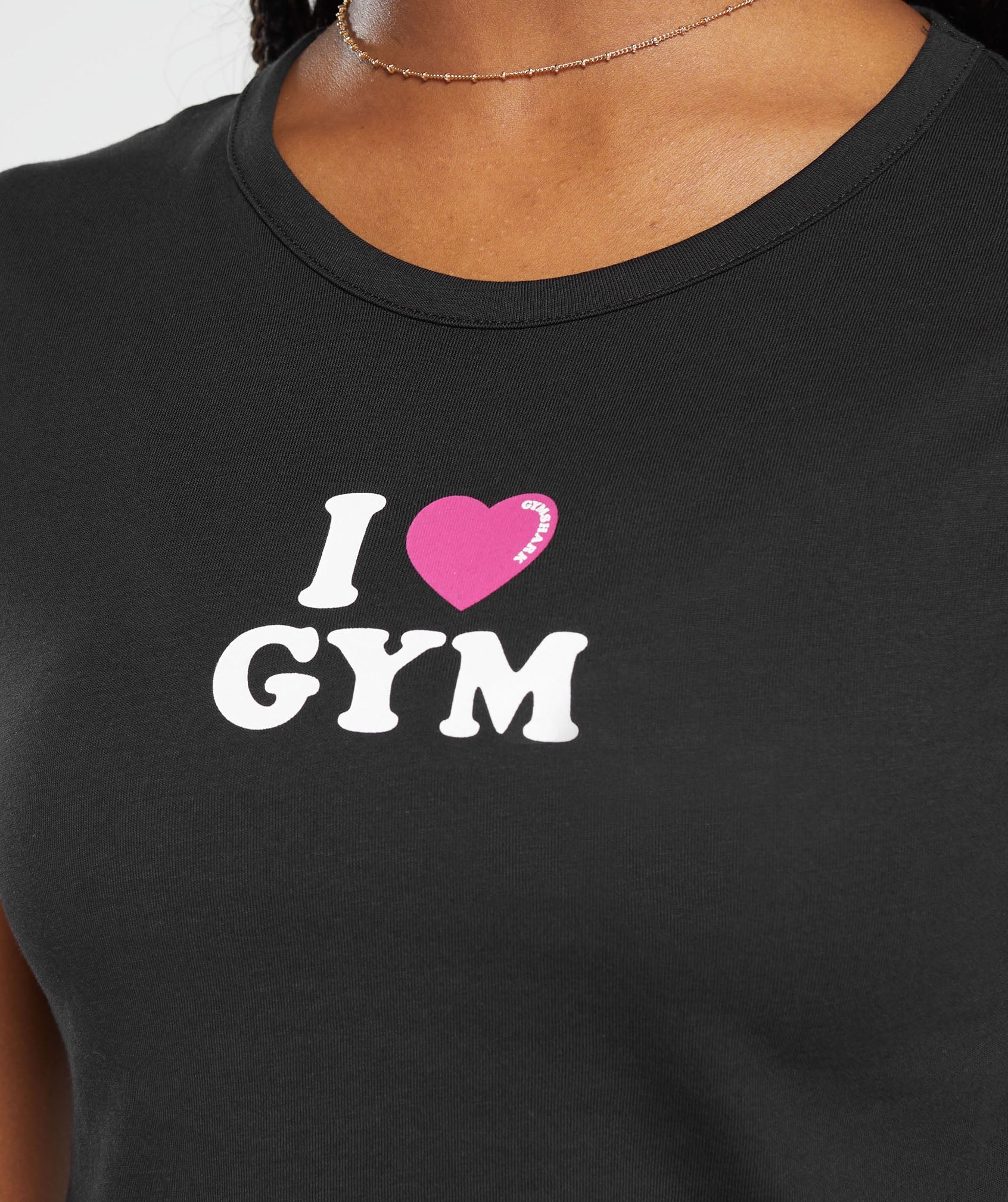 Gymshark I Heart Gym Baby T-Shirt - Black - Image 6