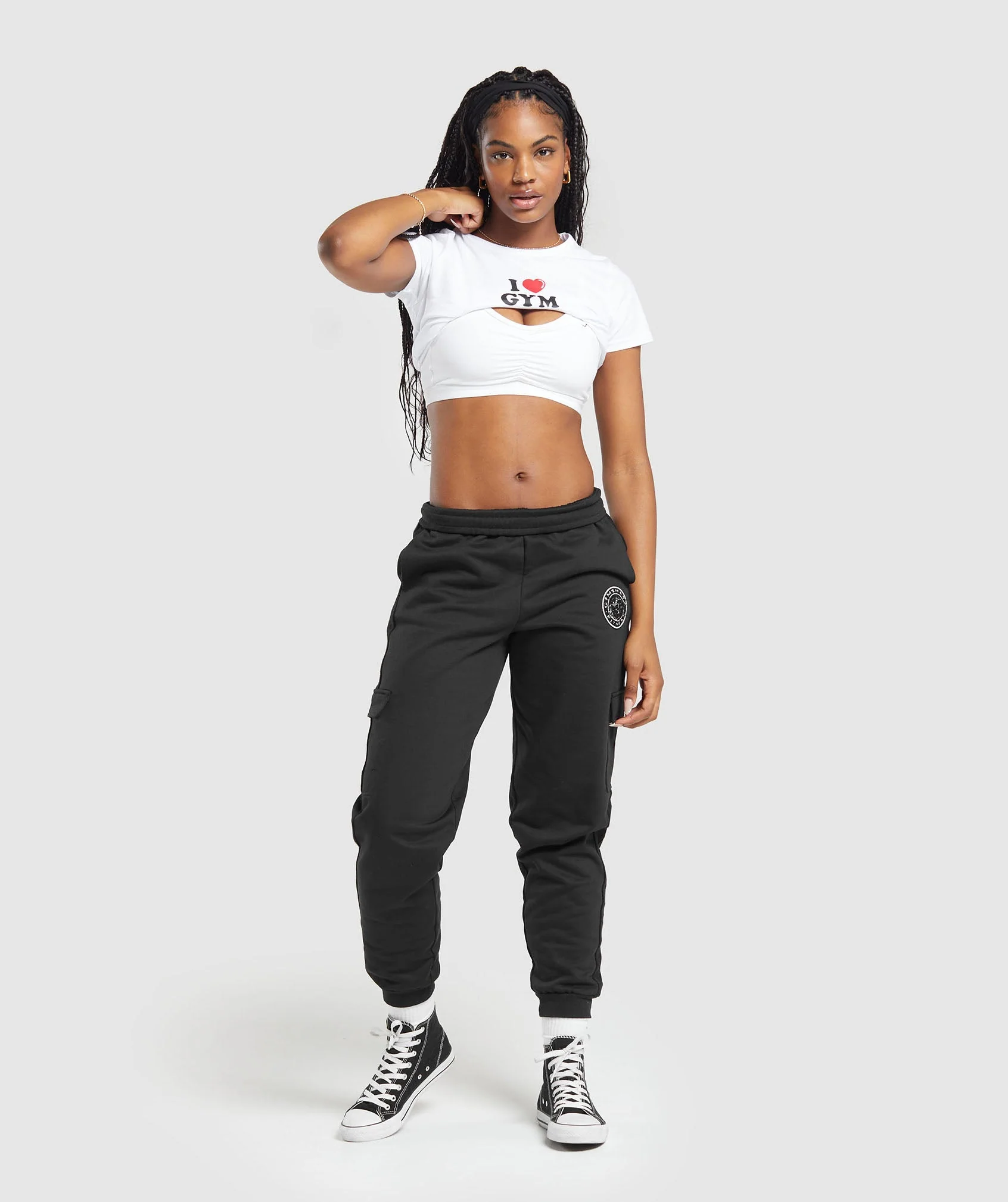 Gymshark I Heart Gym Baby T-Shirt - White - Image 4