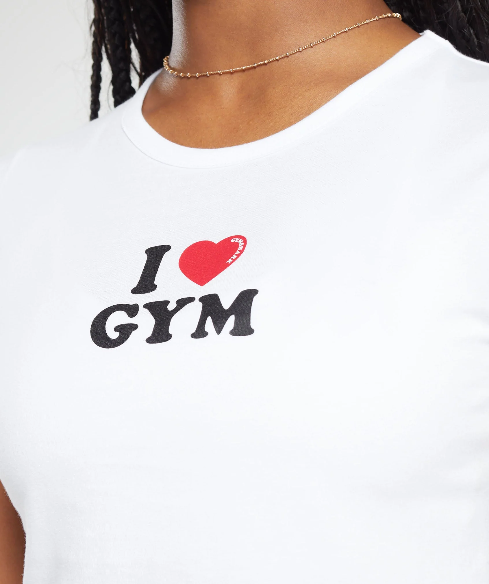 Gymshark I Heart Gym Baby T-Shirt - White - Image 6