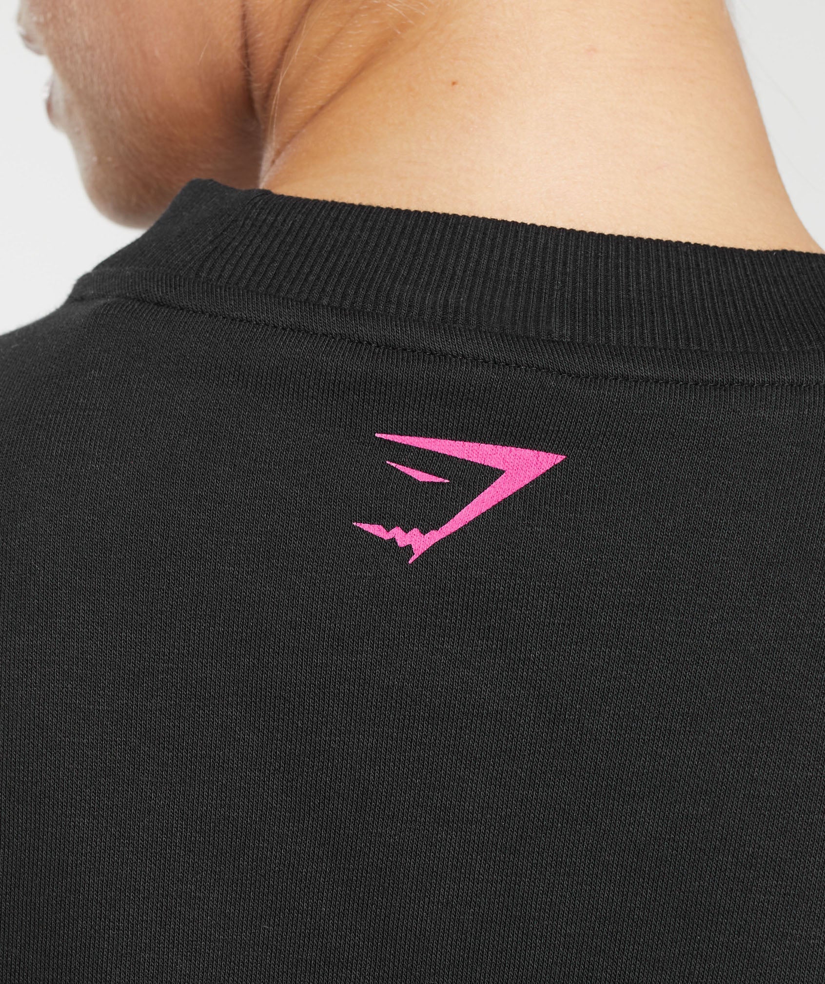 Gymshark I Heart Gym Oversized Sweatshirt - Black - Image 5