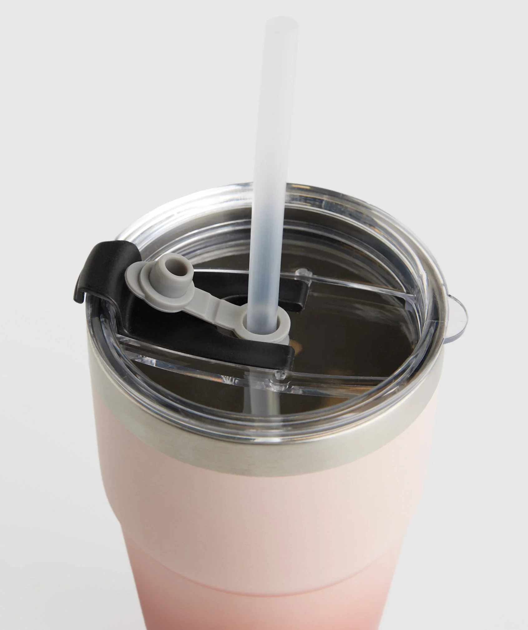 Gymshark Insulated Straw Cup - Misty Pink/Terracotta Pink - Image 3