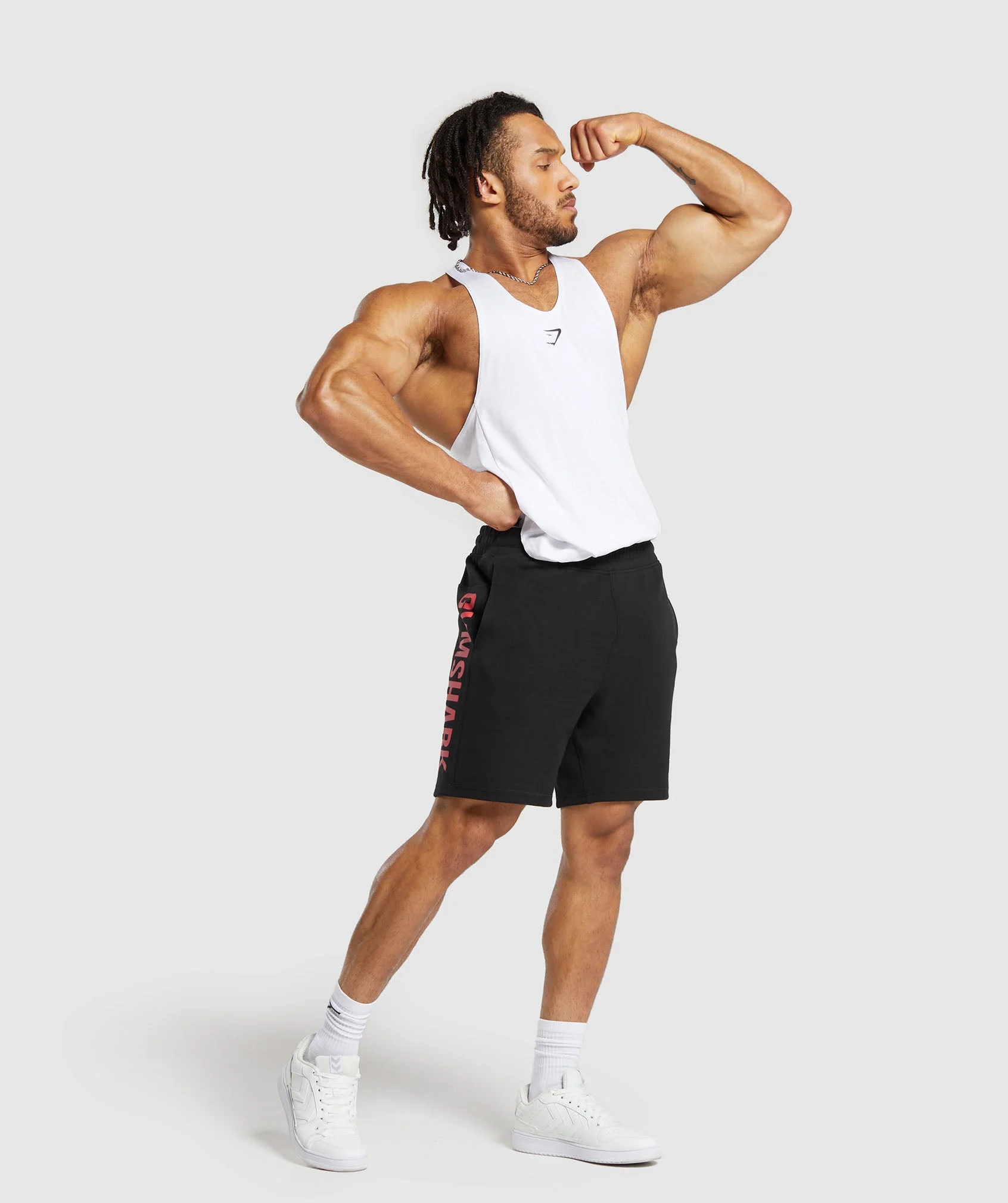 Gymshark Impact Shorts - Black/Vivid Red - Image 4