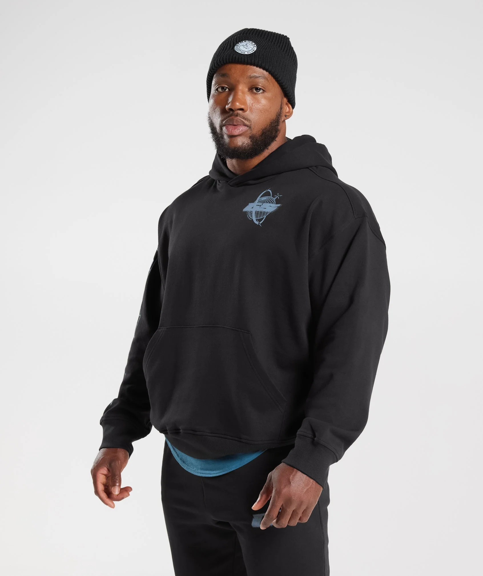 Gymshark Intergalactic Lifting Hoodie - Black - Image 3
