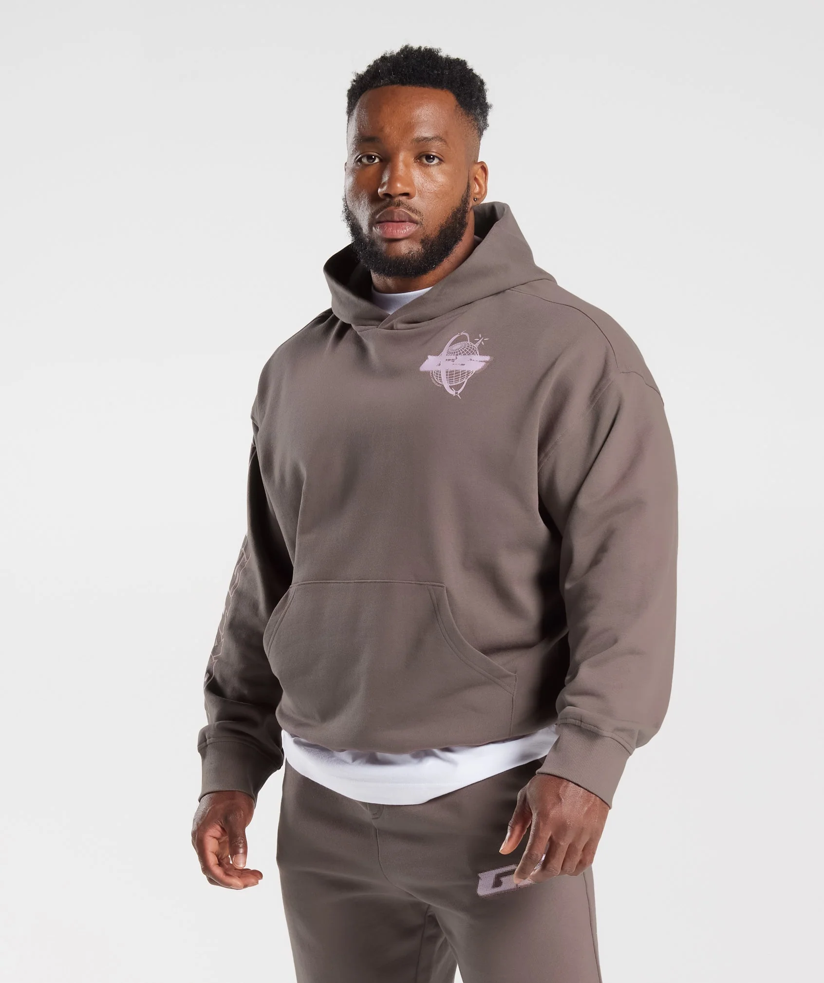 Gymshark Intergalactic Lifting Hoodie - Walnut Mauve - Image 3
