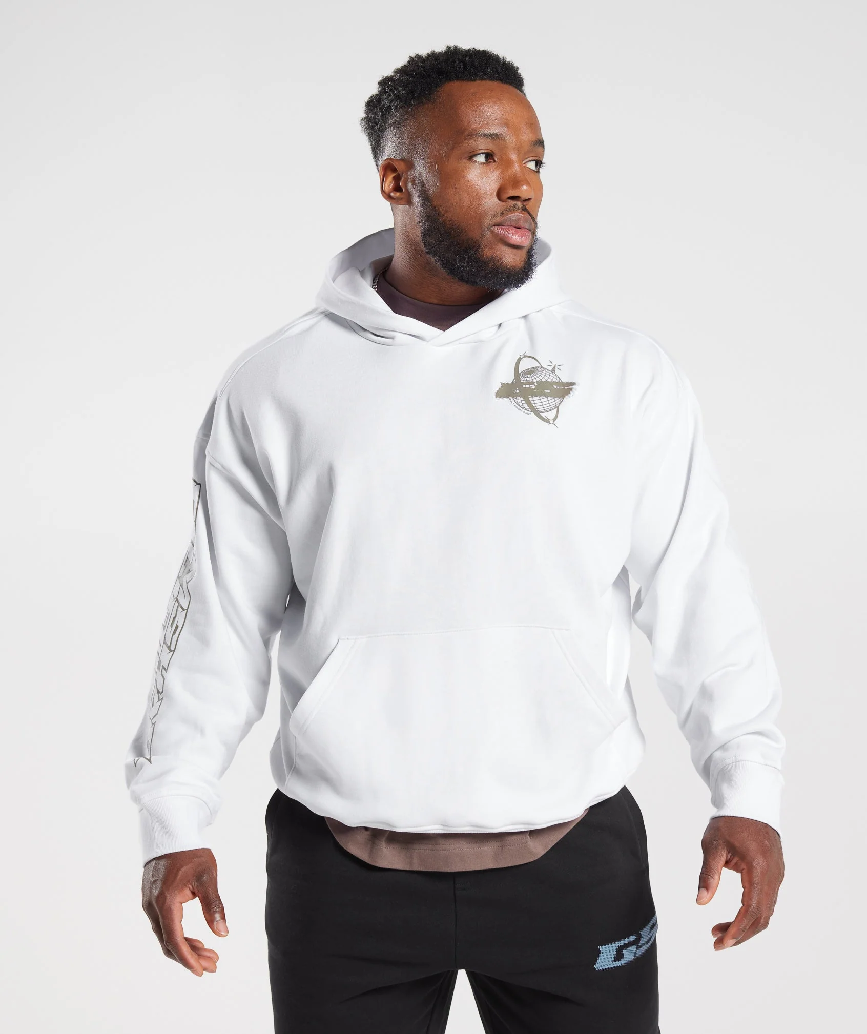 Gymshark Intergalactic Lifting Hoodie - White - Image 2