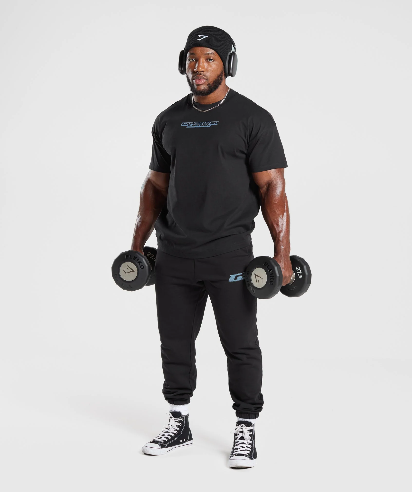 Gymshark Intergalactic Lifting Oversized T-Shirt - Black - Image 4