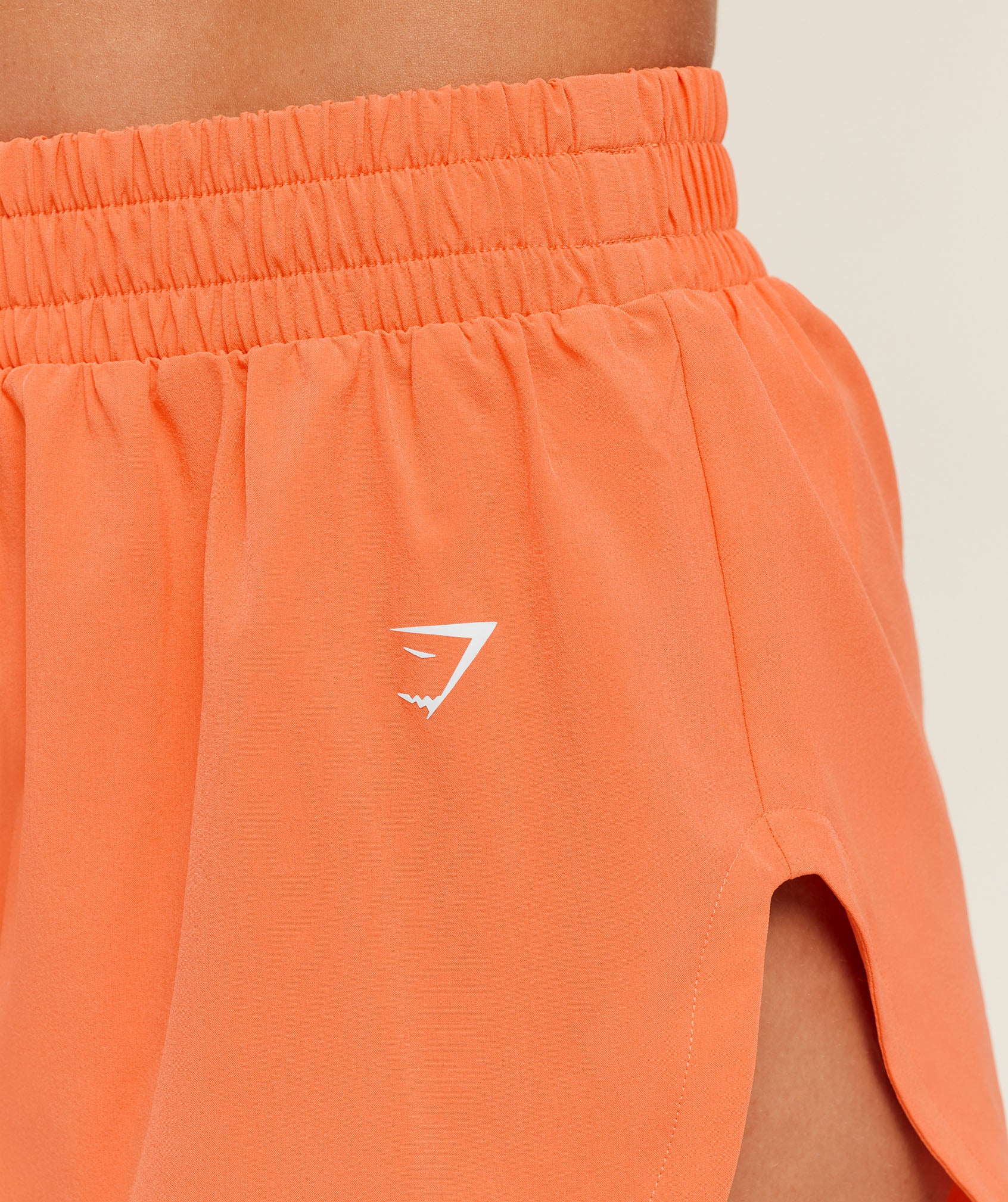 Gymshark Interval High Leg Shorts - Dayglow Peach - Image 6