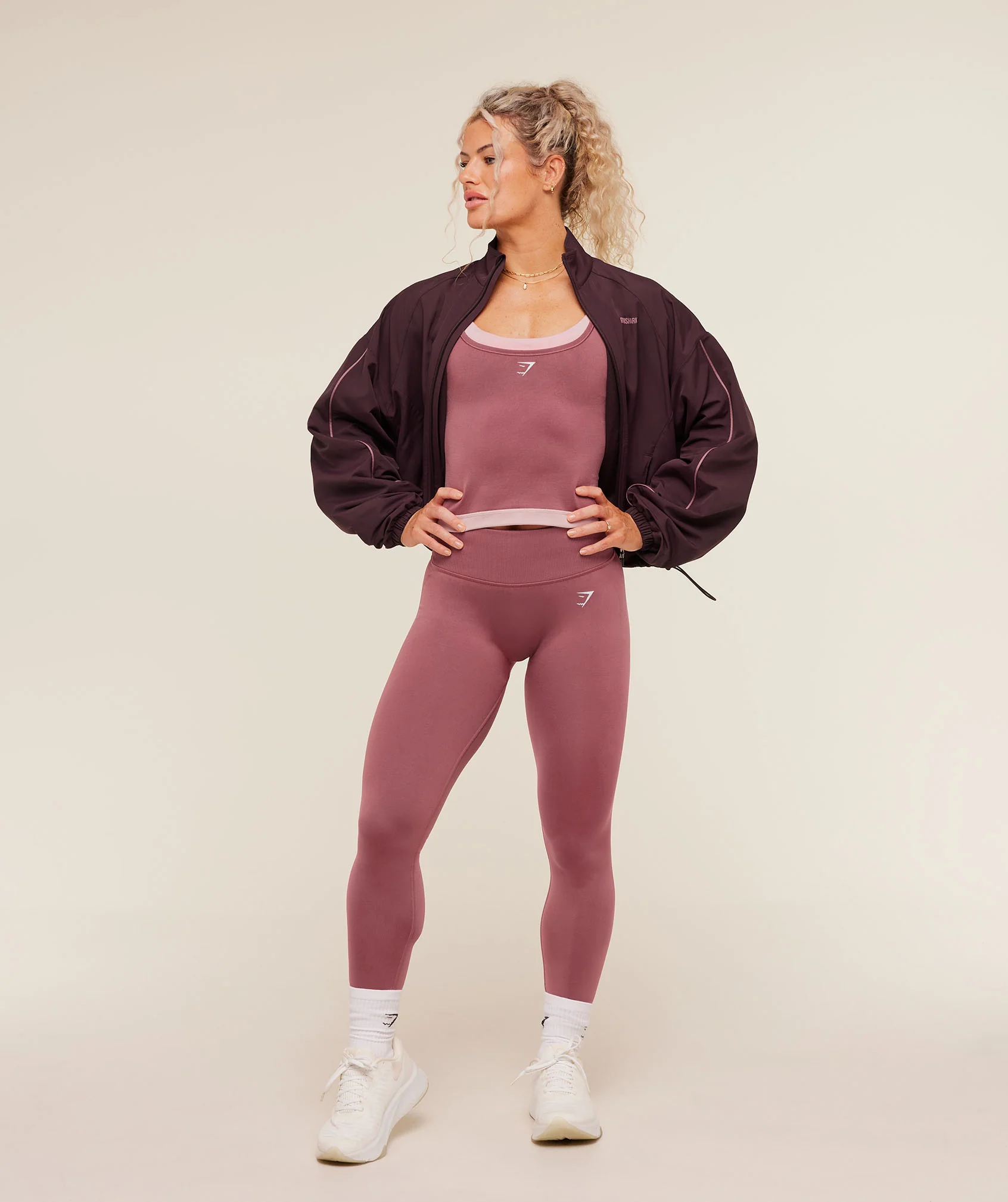 Gymshark Interval Seamless Midi Tank - Reset Pink/Light Pink - Image 5