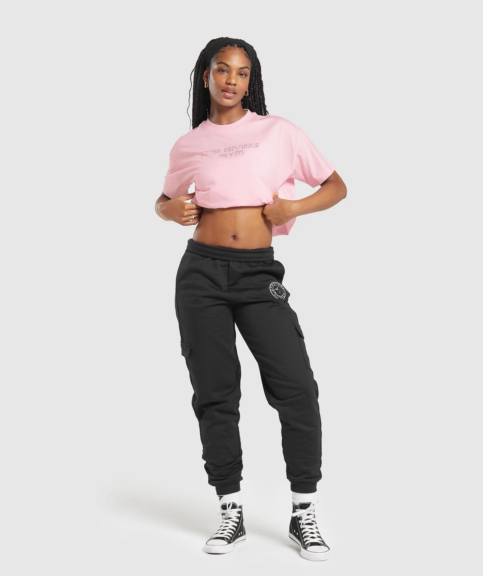Gymshark Its Giving Gym Oversized T-Shirt - Dolly Pink - Image 3