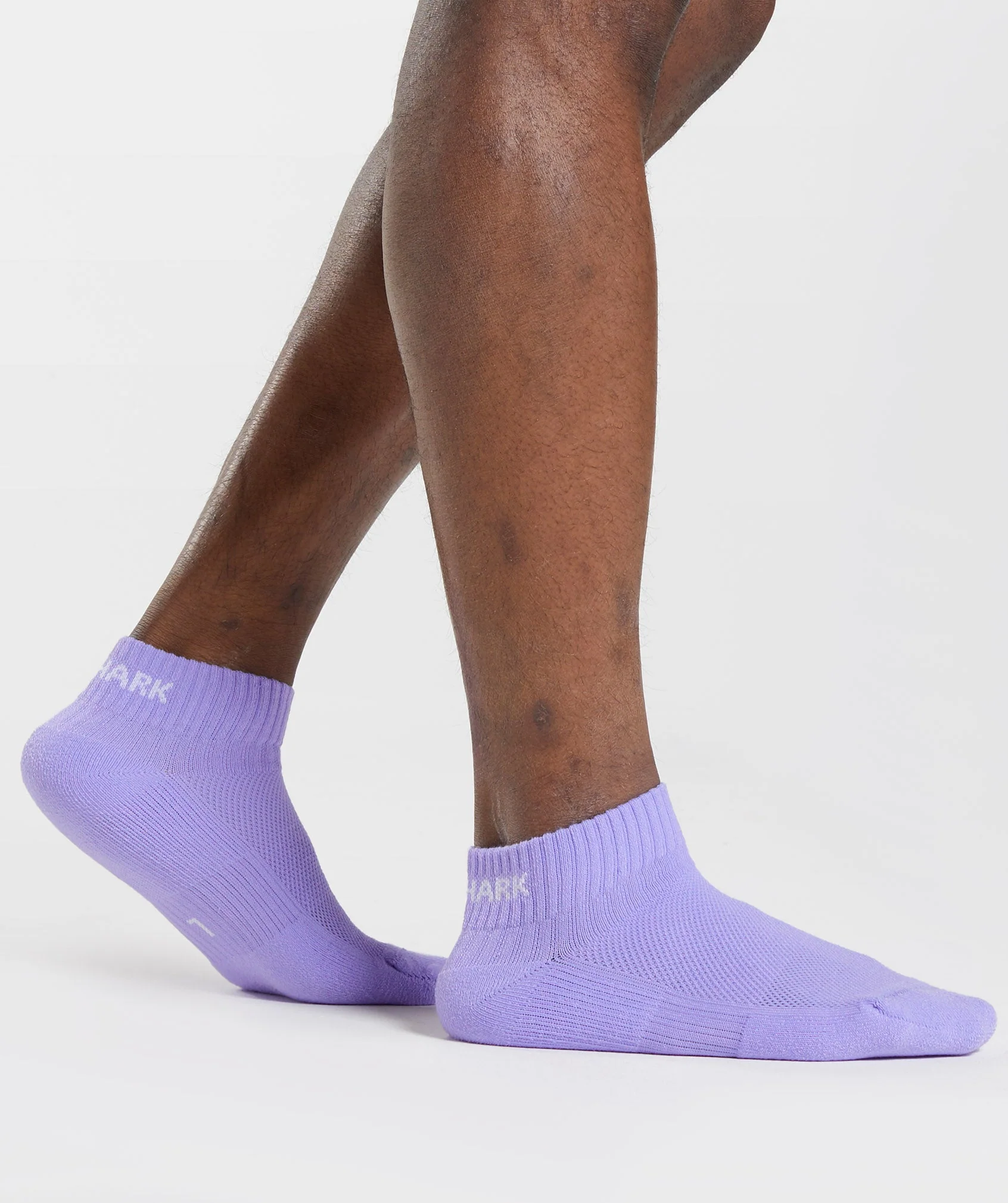 Gymshark Jacquard Quarter Socks 3Pk - Aqua Blue/Digital Violet/Meridian Blue - Image 5