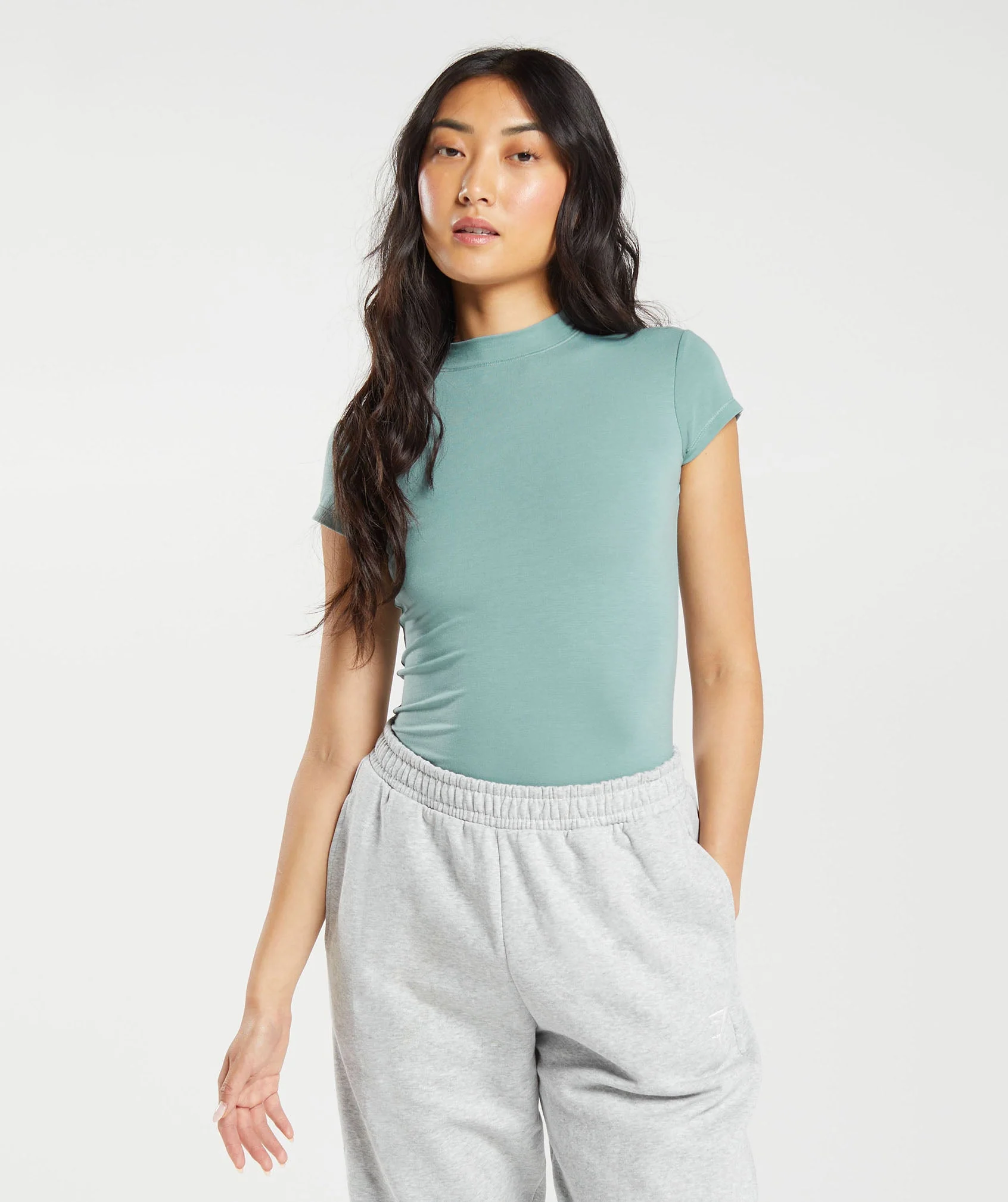 Gymshark Jersey Body Fit T-Shirt - Duck Egg Blue