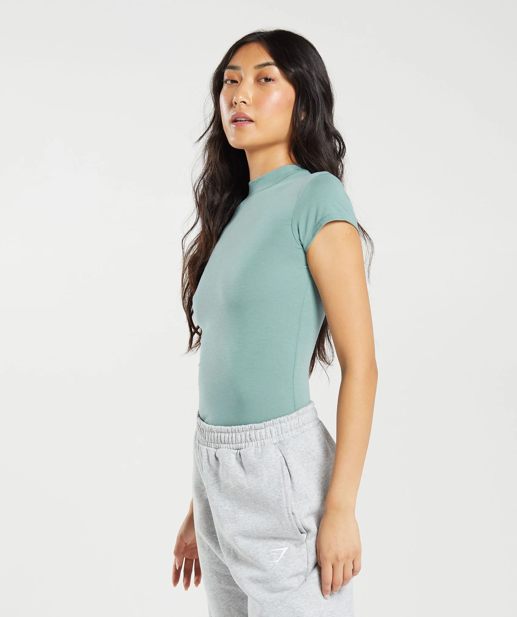 Gymshark Jersey Body Fit T-Shirt - Duck Egg Blue - Image 3