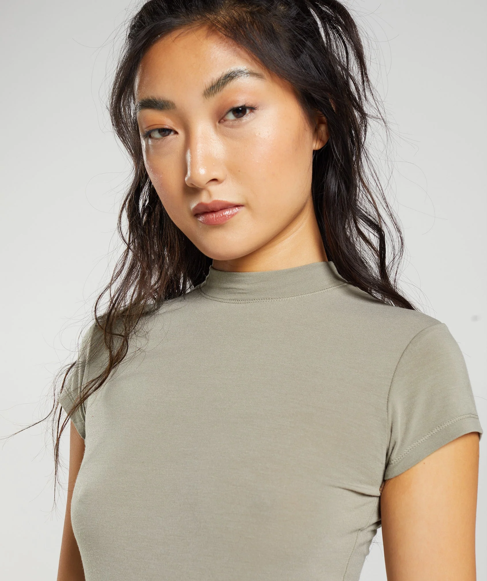 Gymshark Jersey Body Fit T-Shirt - Earthy Brown - Image 6