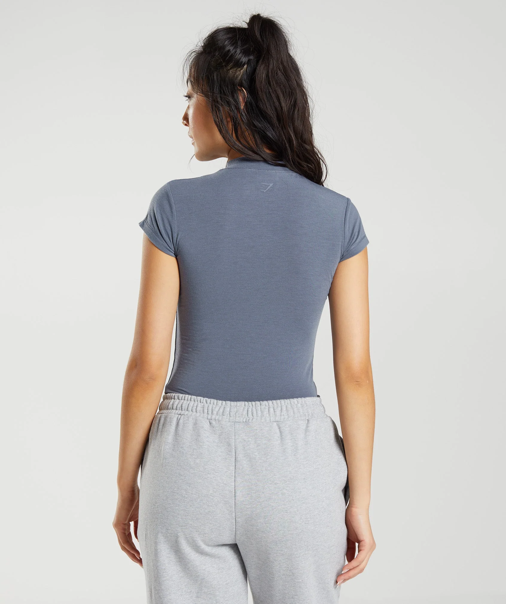 Gymshark Jersey Body Fit T-Shirt - Evening Blue - Image 2