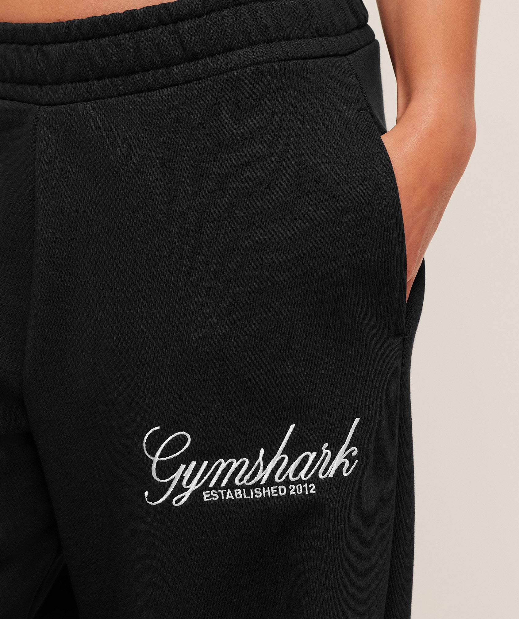 Gymshark Juicy Peach Wide Leg Joggers - Black - Image 5