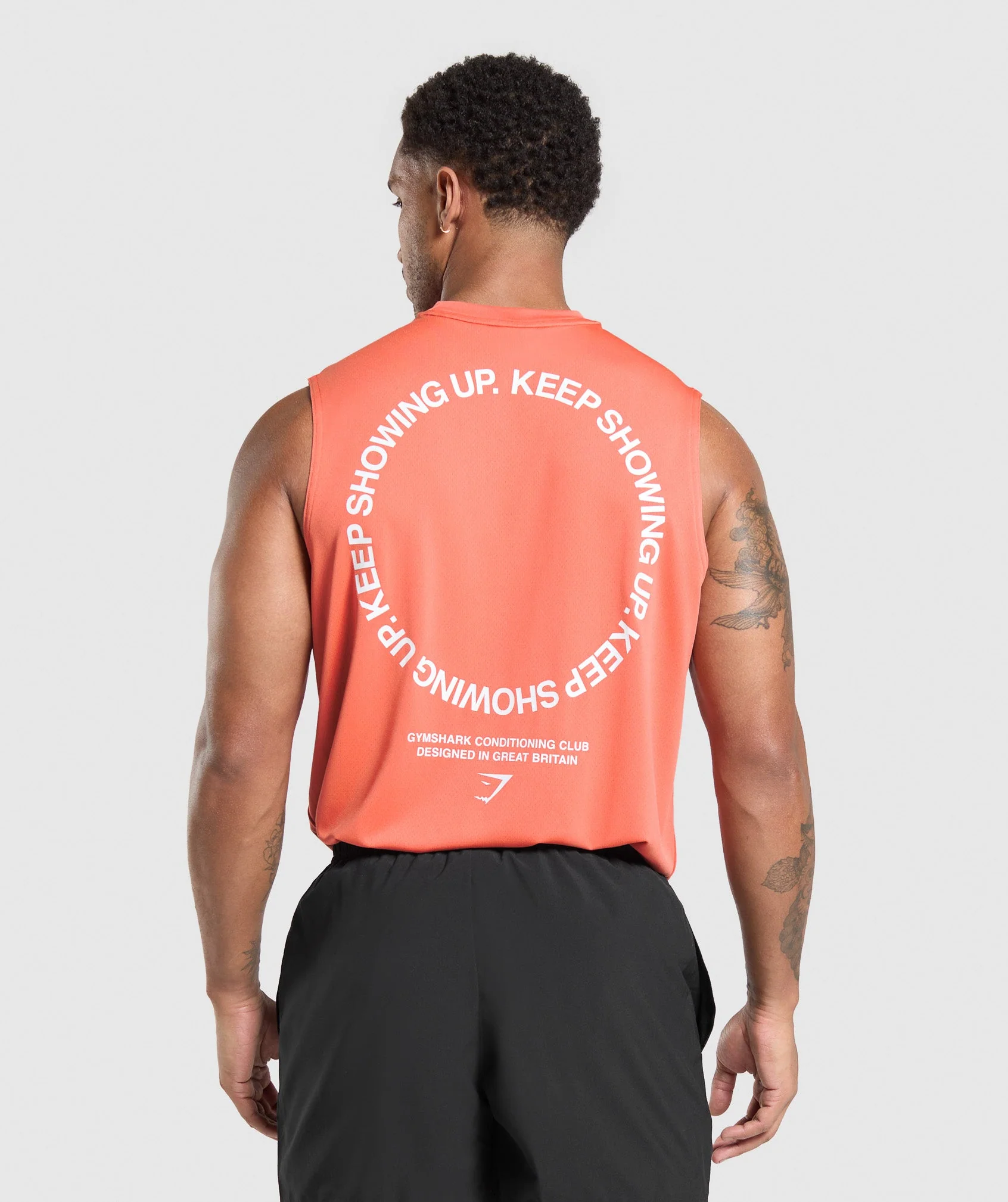 Gymshark Keep Showing Up Tank - Muted Coral - Image 2