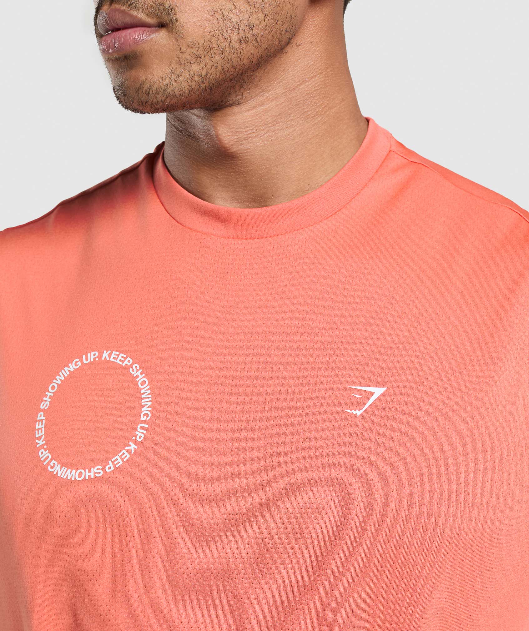 Gymshark Keep Showing Up Tank - Muted Coral - Image 5