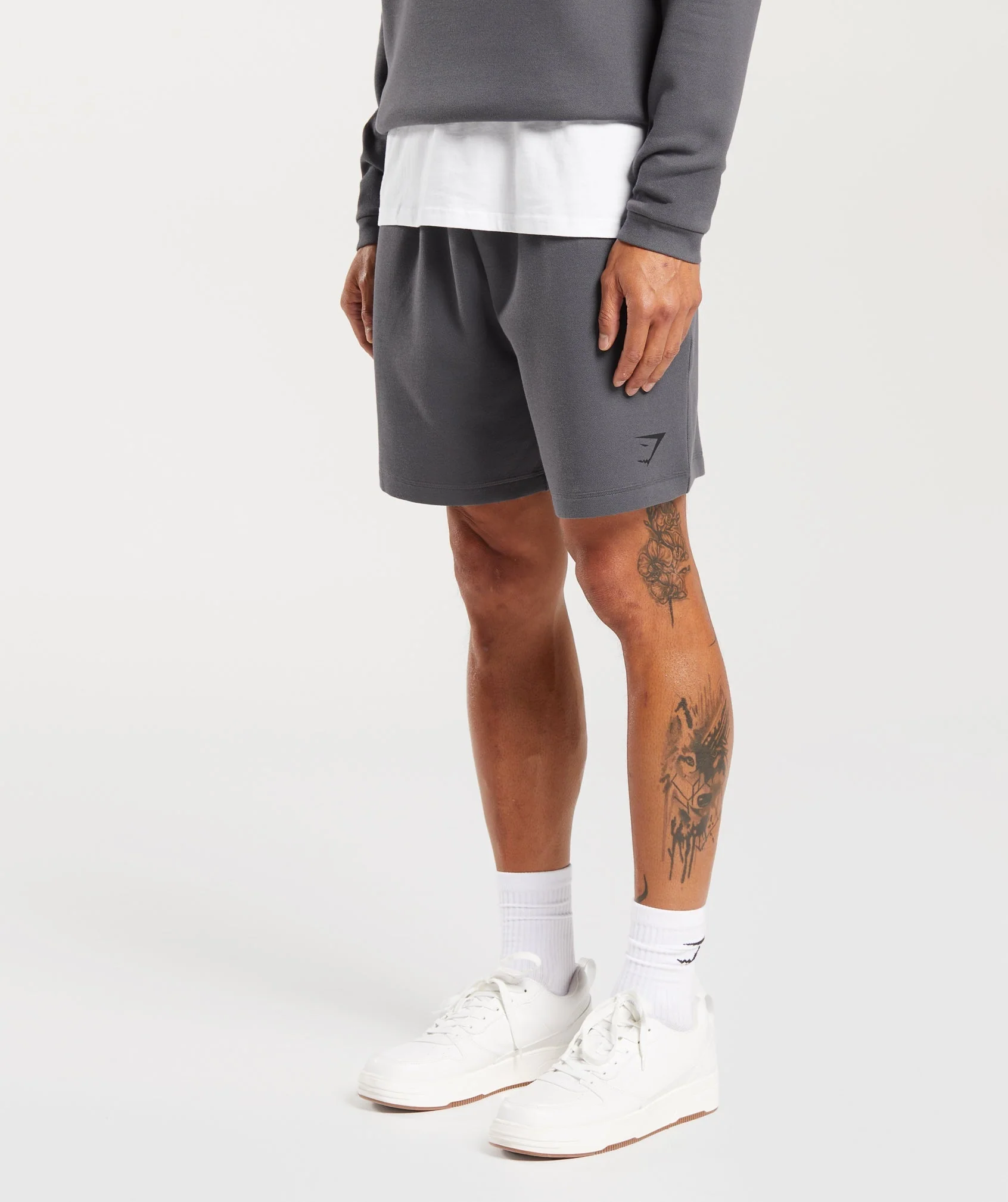 Gymshark Knit Shorts - Silhouette Grey - Image 3