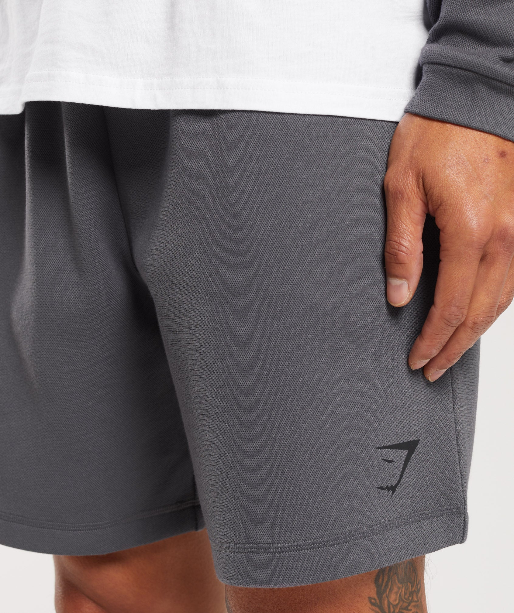 Gymshark Knit Shorts - Silhouette Grey - Image 7