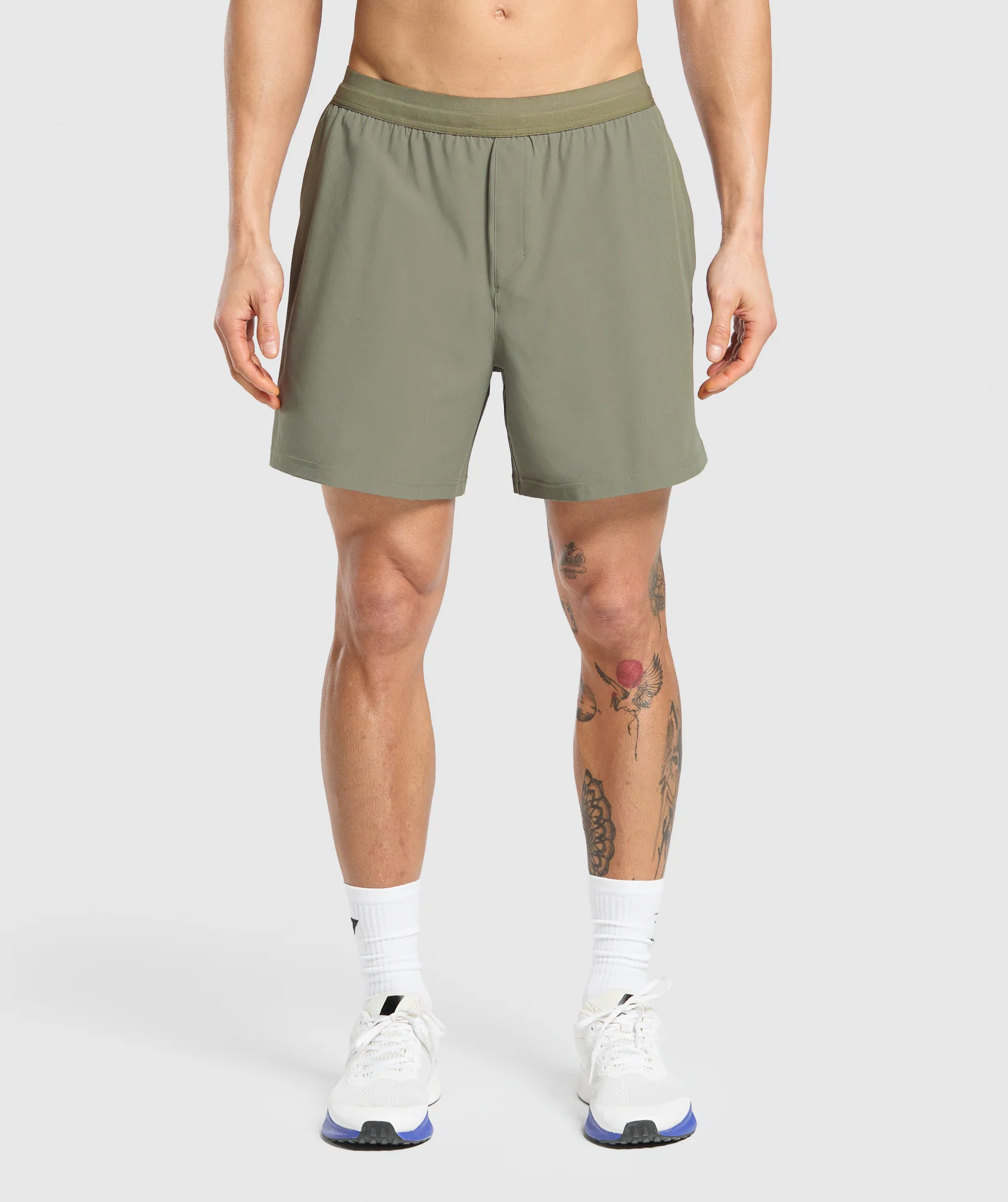 Gymshark Land to Water 6" Shorts - Base Green - Image 2
