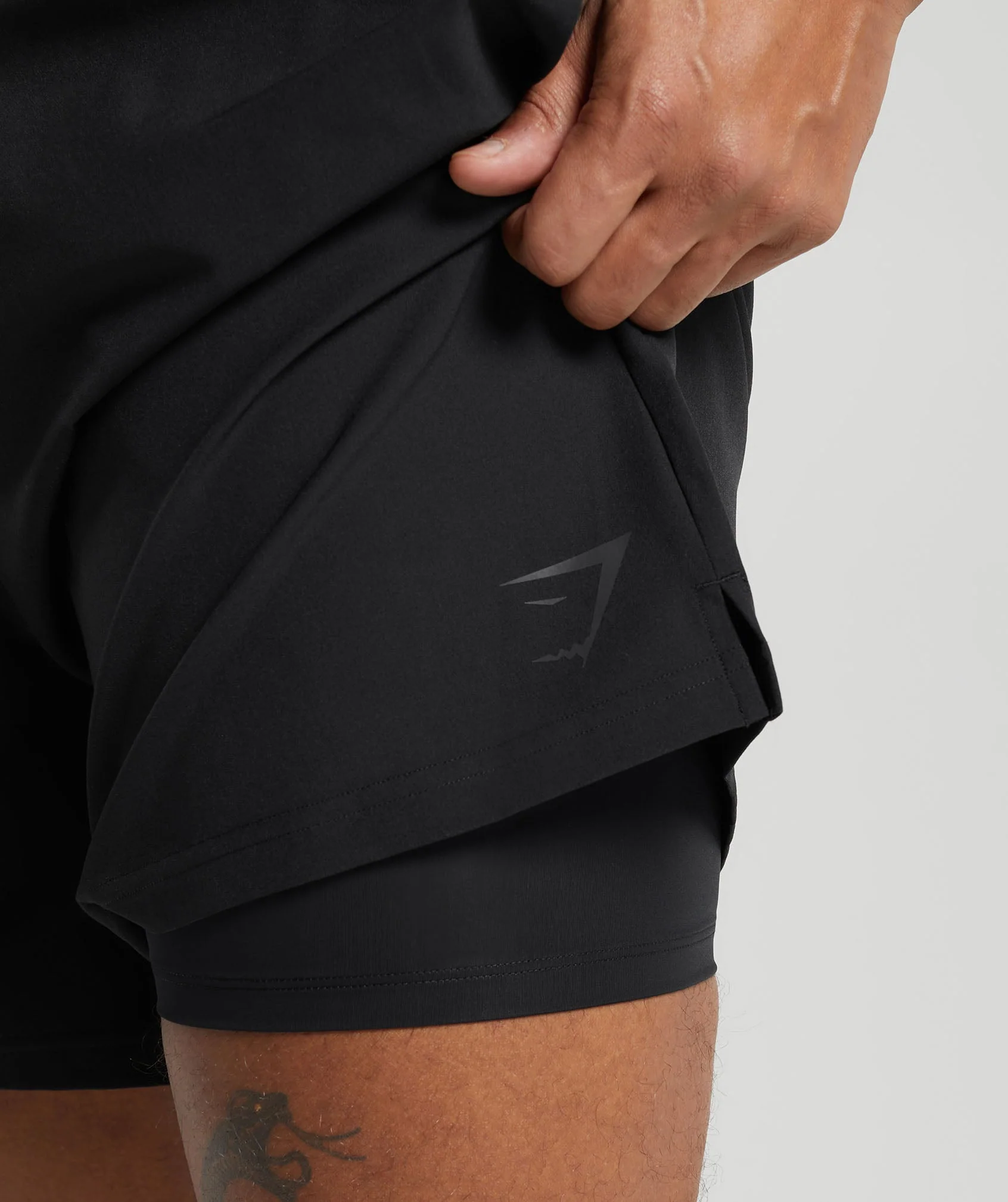 Gymshark Land to Water 6" Shorts - Black - Image 6